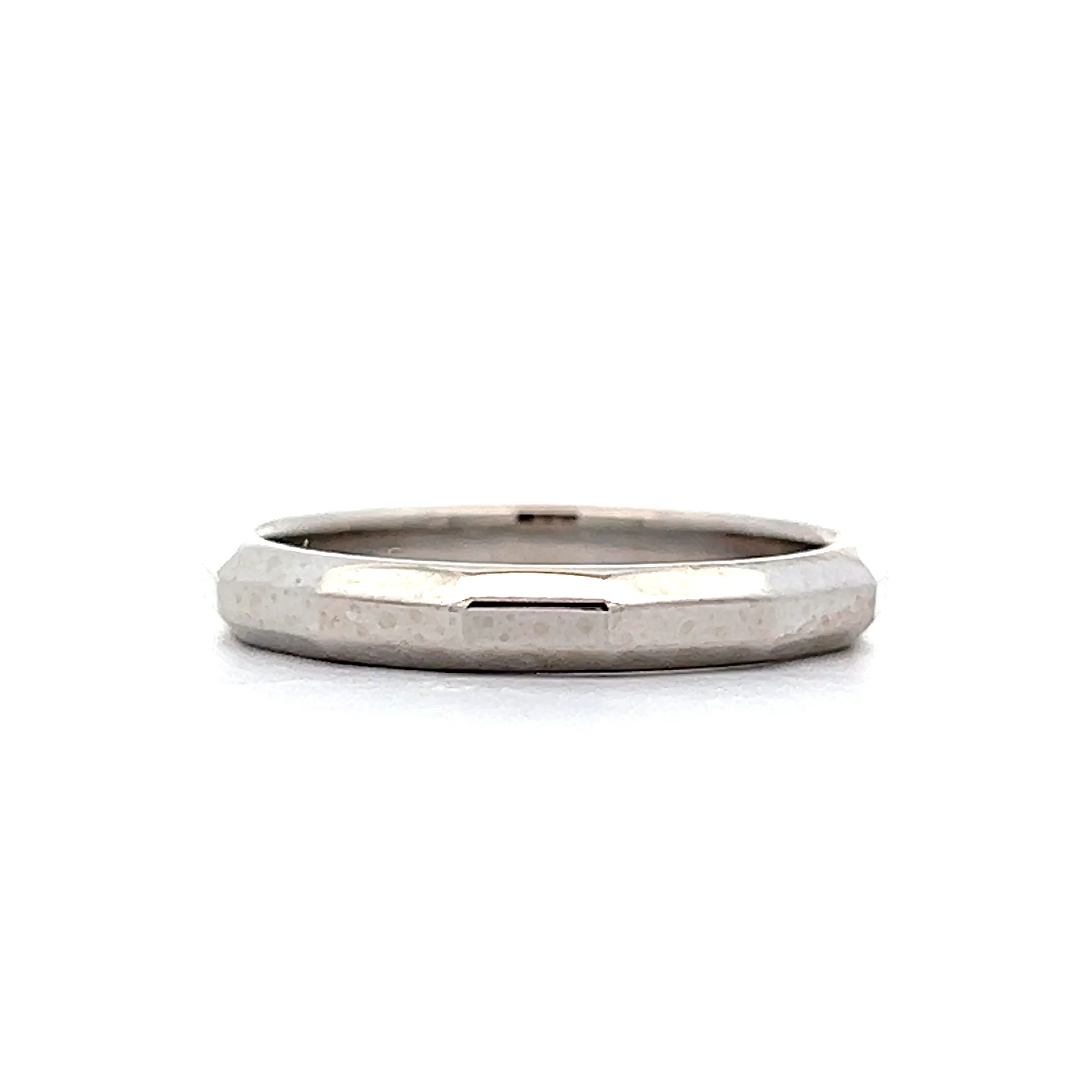Simple Geometric Shaped Wedding Band in 14k - Image 2