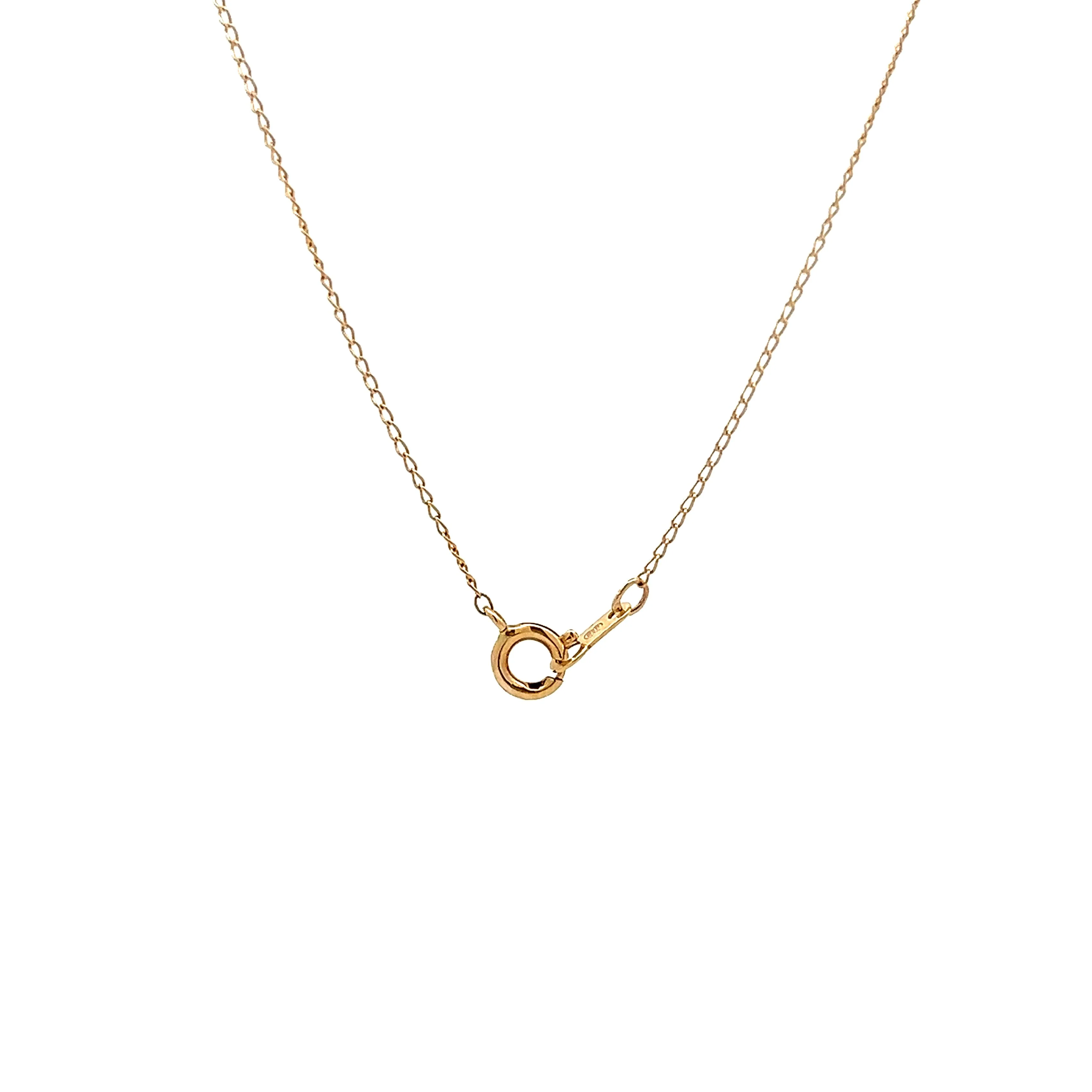Simple Star of David Pendant Necklace in 14k Yellow Gold - Image 4