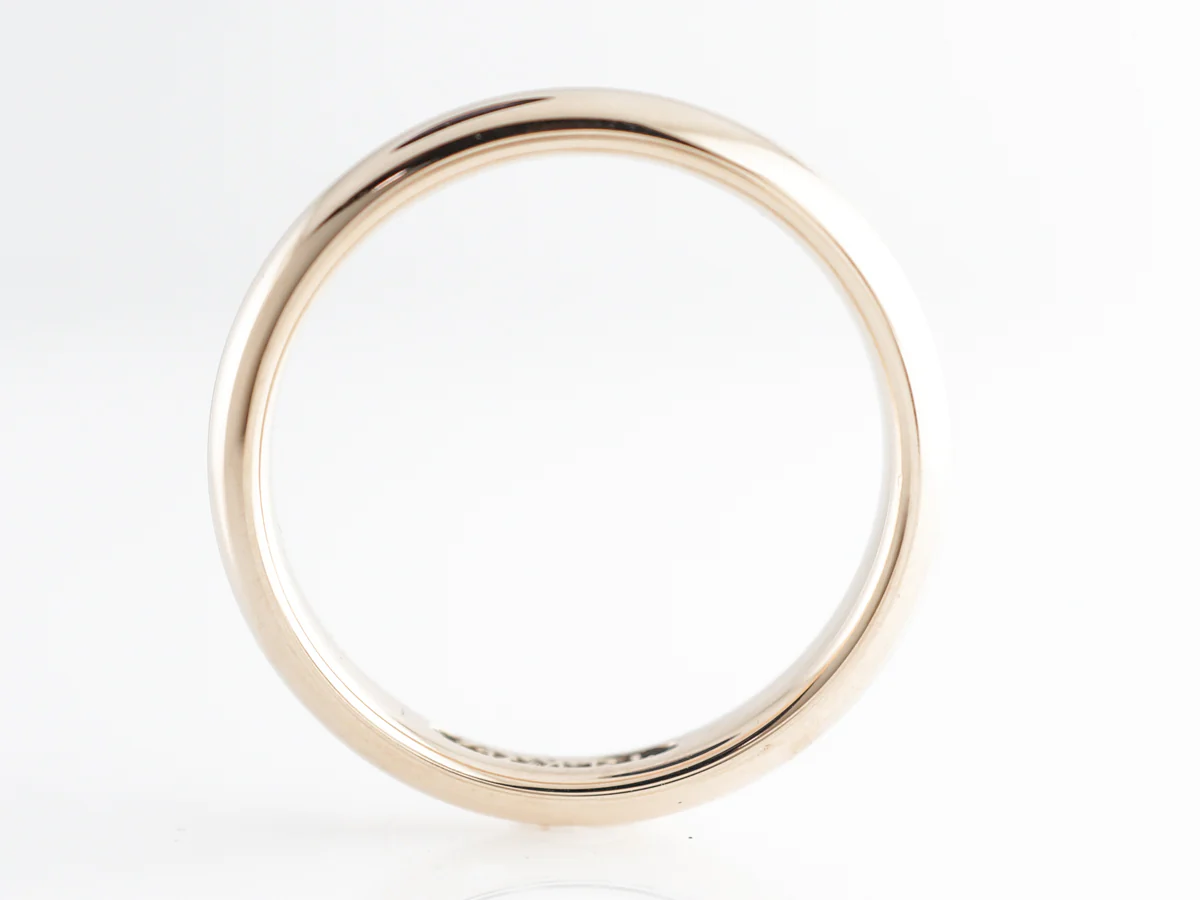 Simple Vintage 1950's Wedding Band in 14k Yellow Gold - Image 2