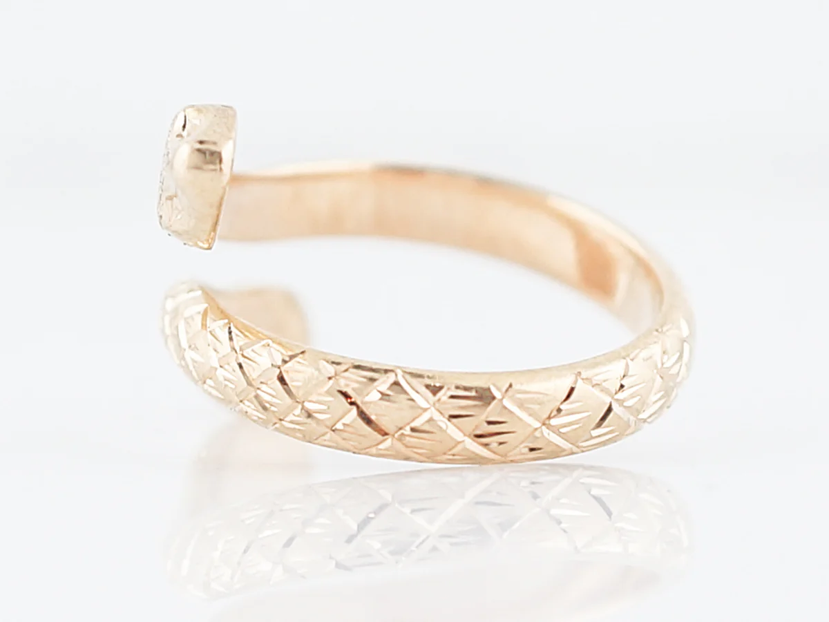 Snake Right Hand Ring Modern in 18k Yellow Gold - Image 2