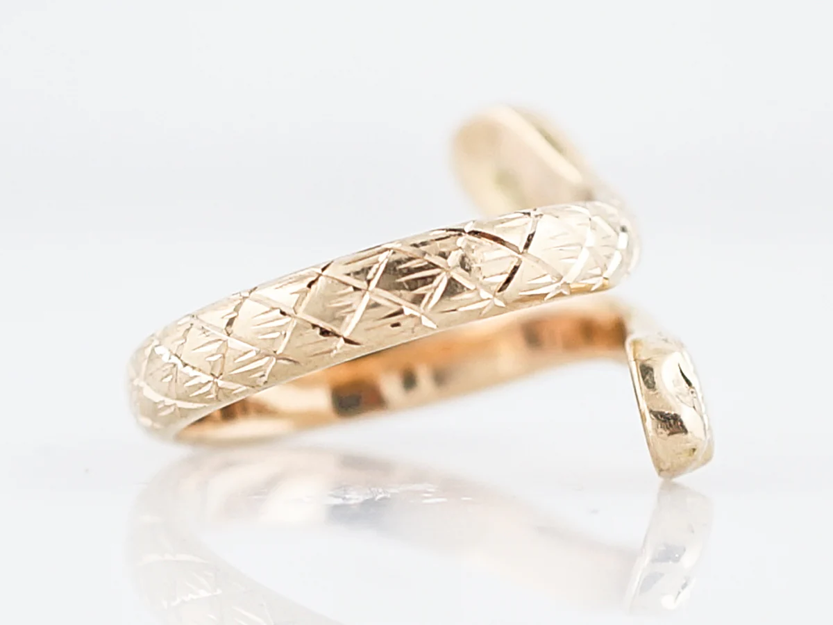 Snake Right Hand Ring Modern in 18k Yellow Gold - Image 3
