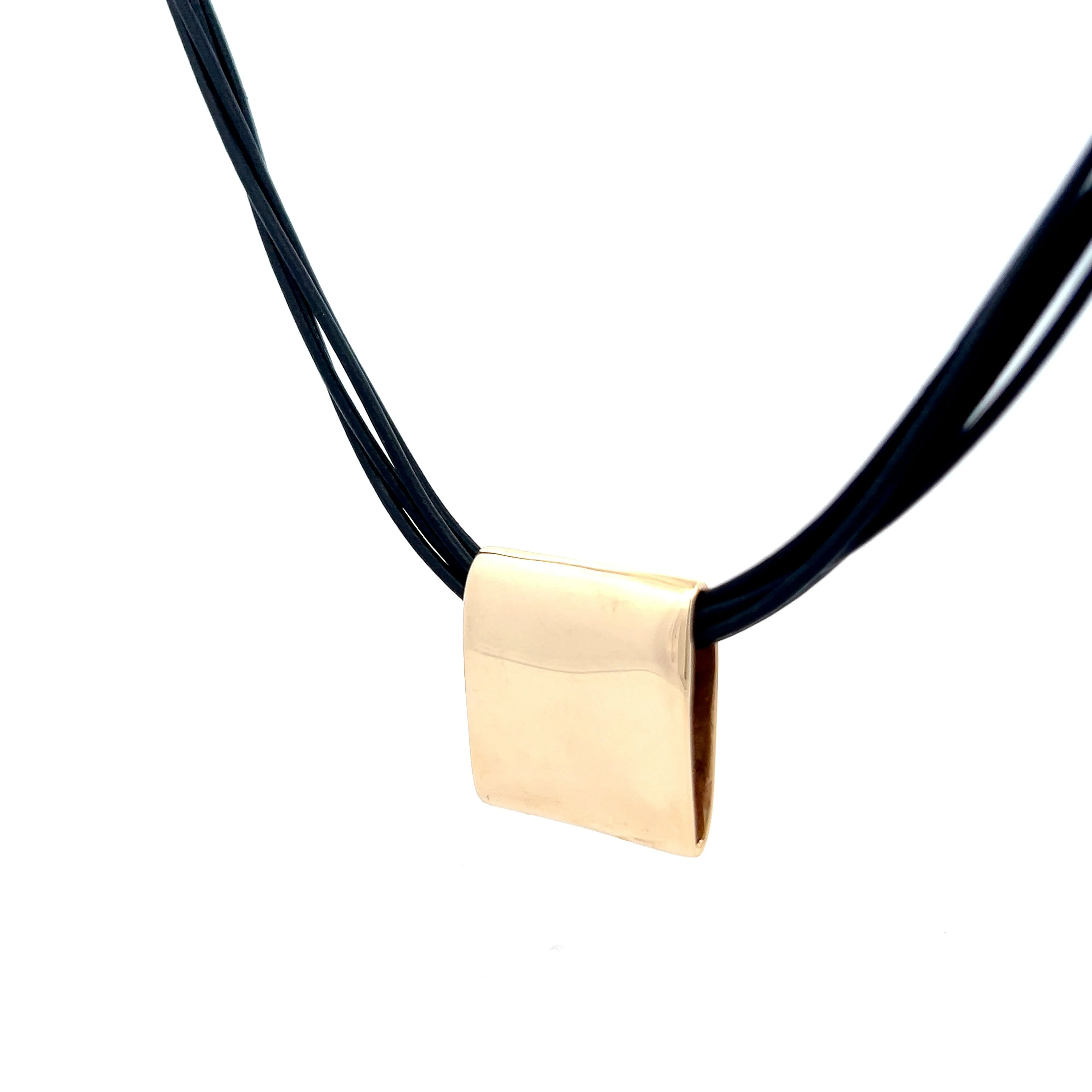 Somers Randolph Square Pendant Necklace in 14k - Image 2