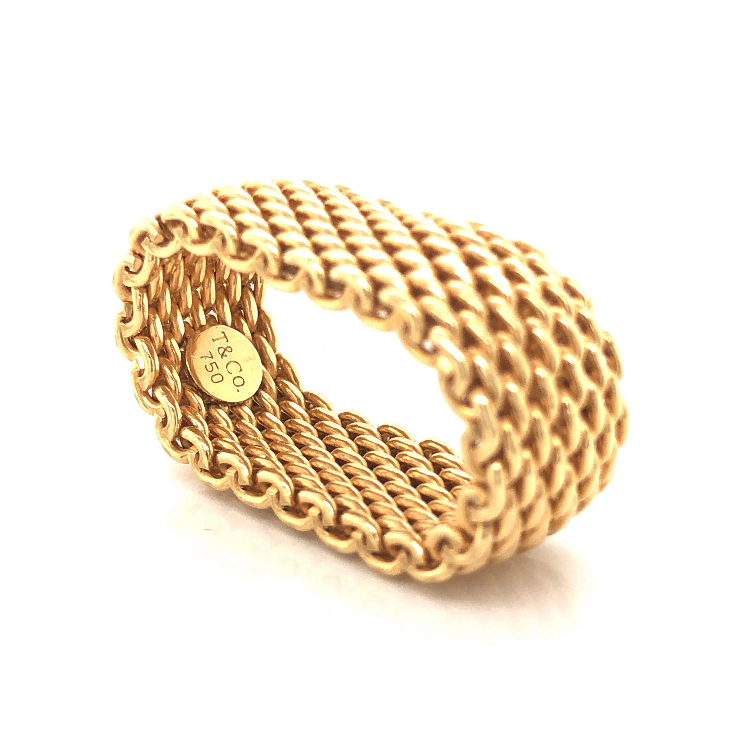 Somerset Mesh Tiffany & Co. Ring in 18K Yellow Gold - Image 3