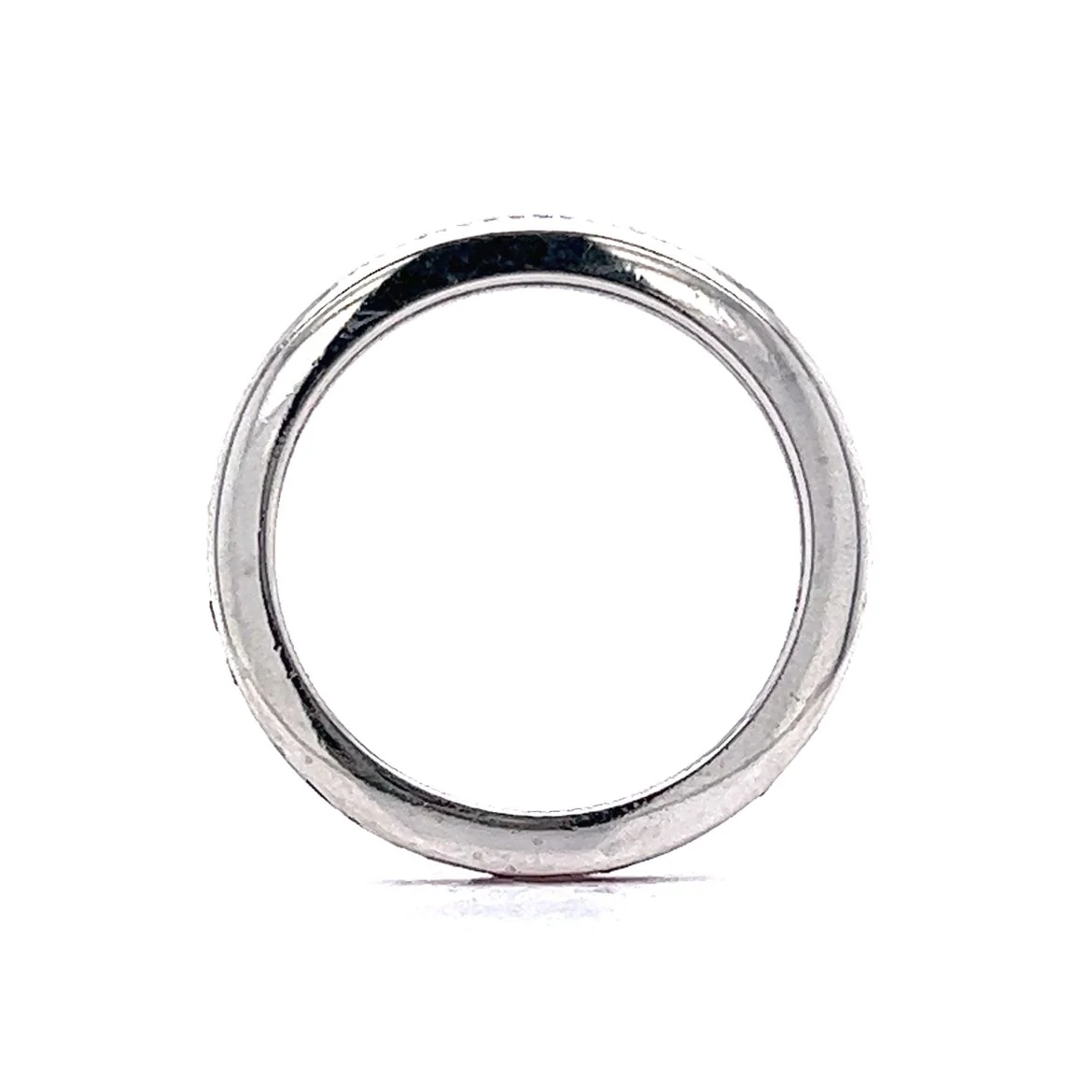 Square Cut Ruby Eternity Band in 14k White Gold - Image 4
