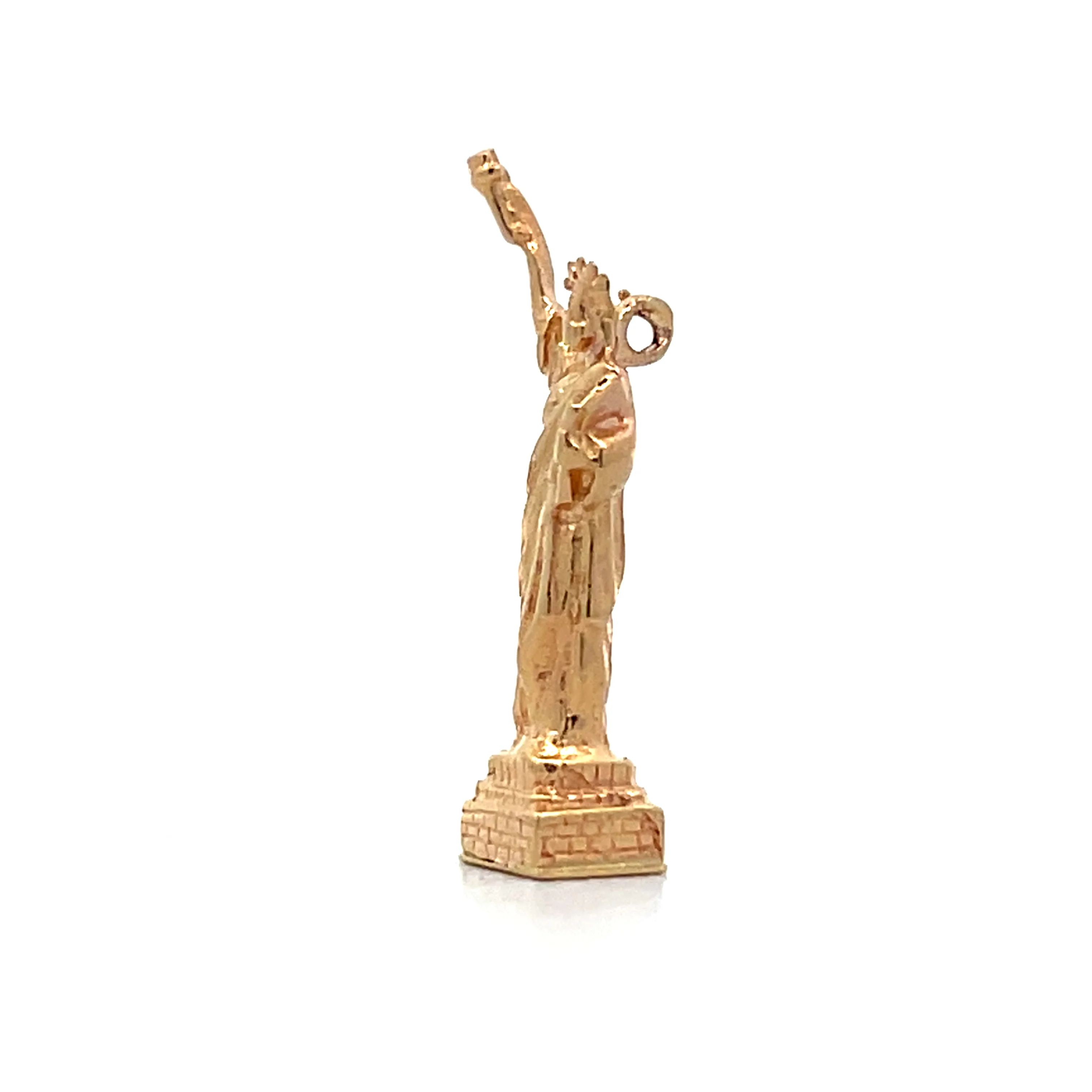 Statue of Liberty Charm in 14k Yellow Gold - Image 2