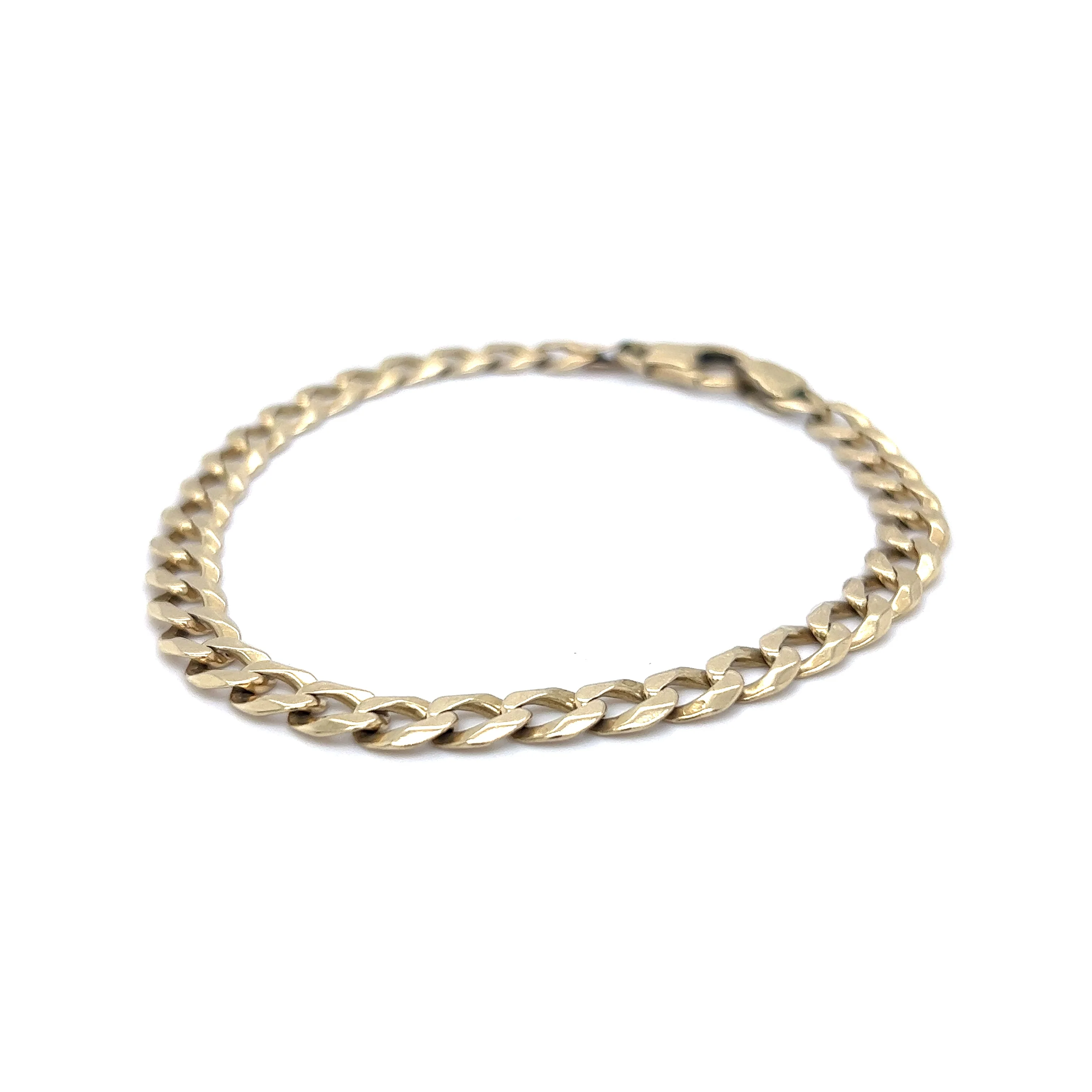 Curb Link Chain Bracelet in 14k Yellow Gold - Image 2