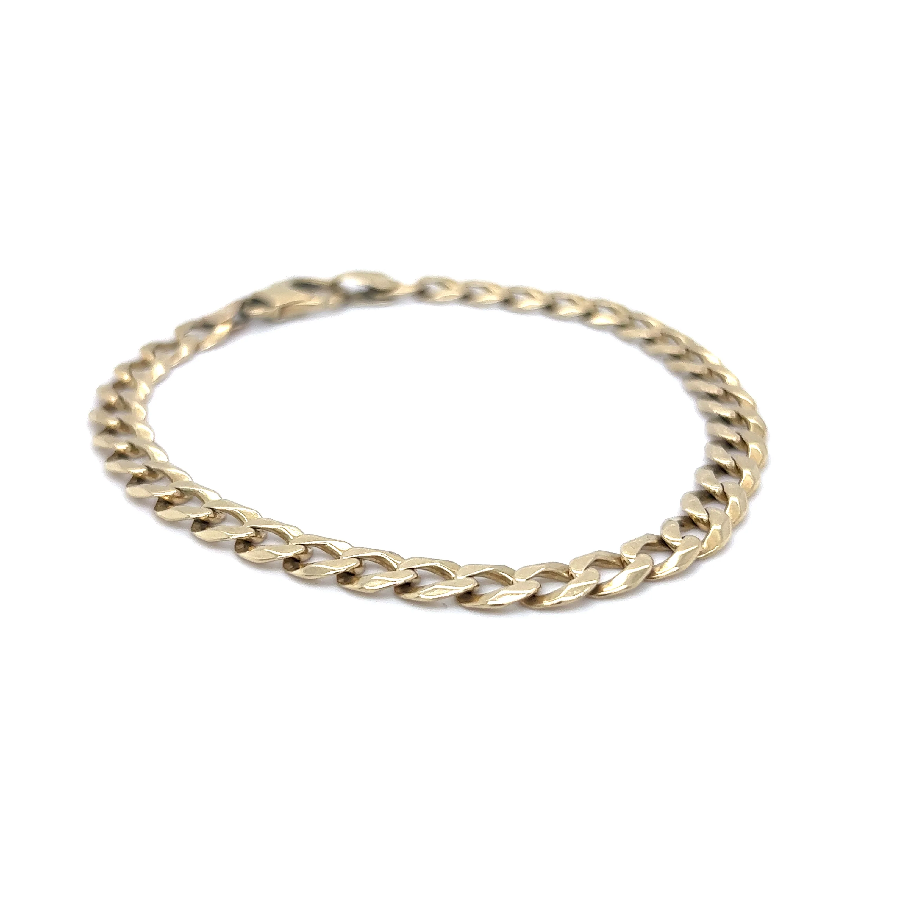 Curb Link Chain Bracelet in 14k Yellow Gold - Image 3