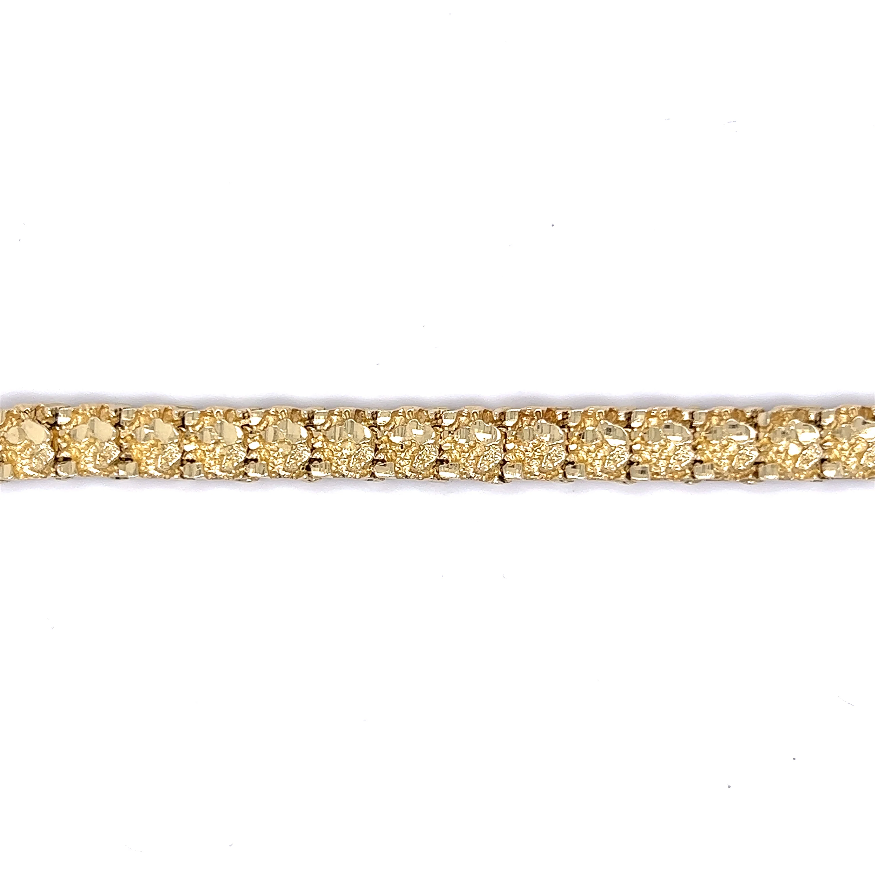 Gold Nugget Bracelet in 14k & 24k Yellow Gold - Image 4