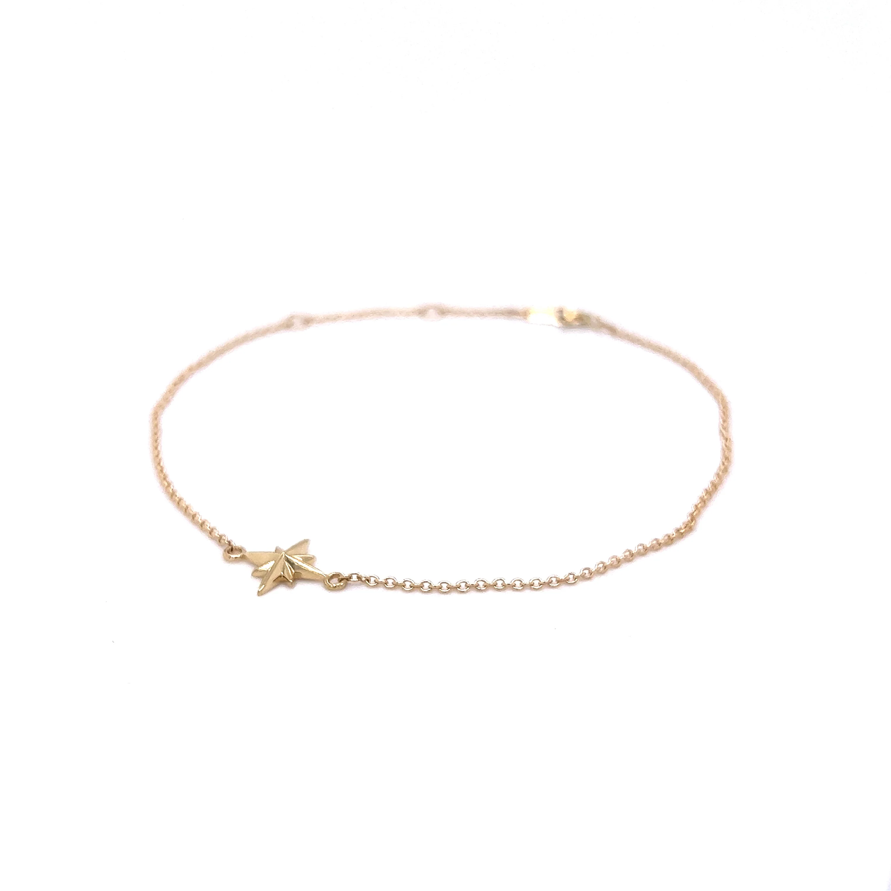 Simple Celestial Bracelet in 14k Yellow Gold - Image 2
