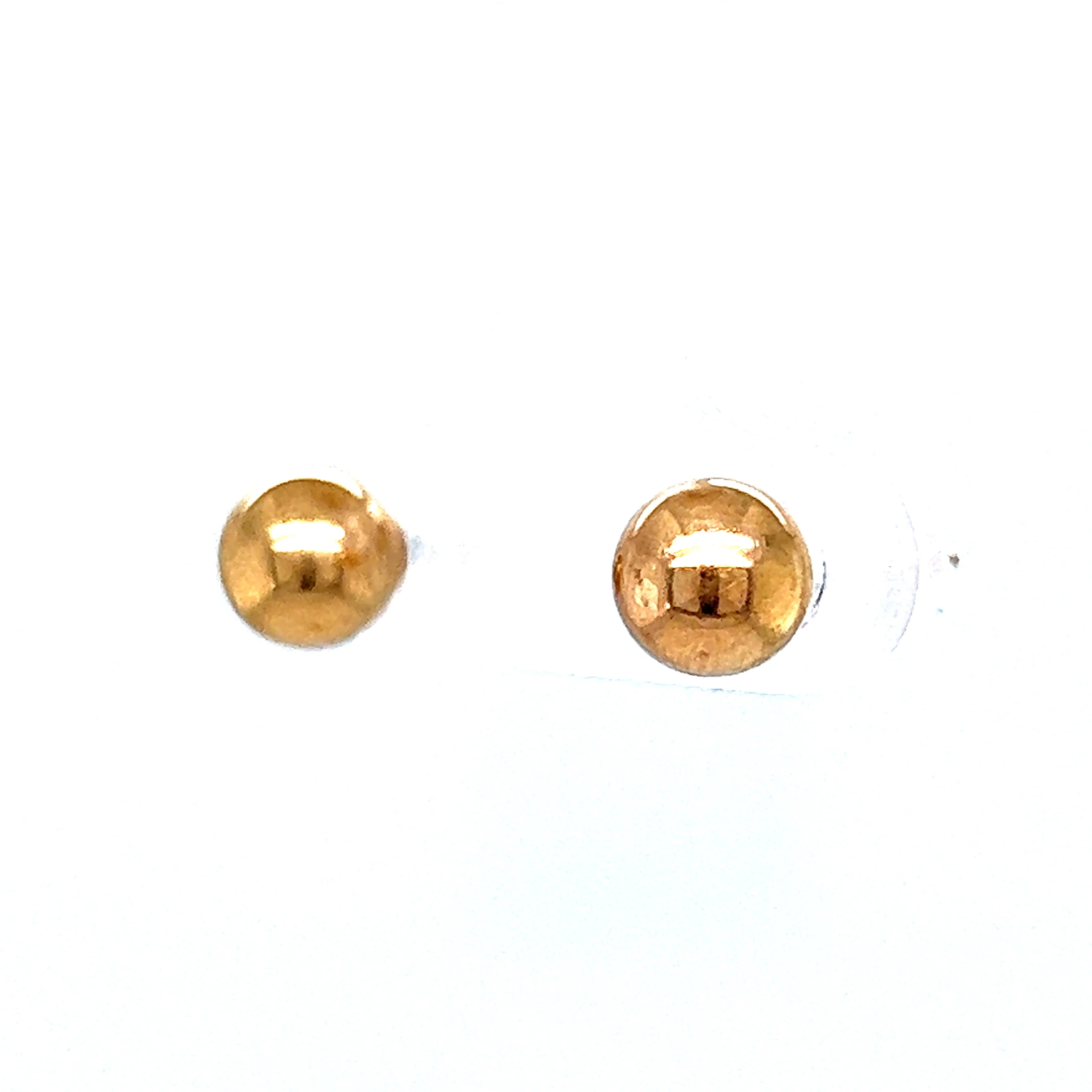 Stylish Stud Earrings in 14k Yellow Gold  in Yellow Gold - Image 2