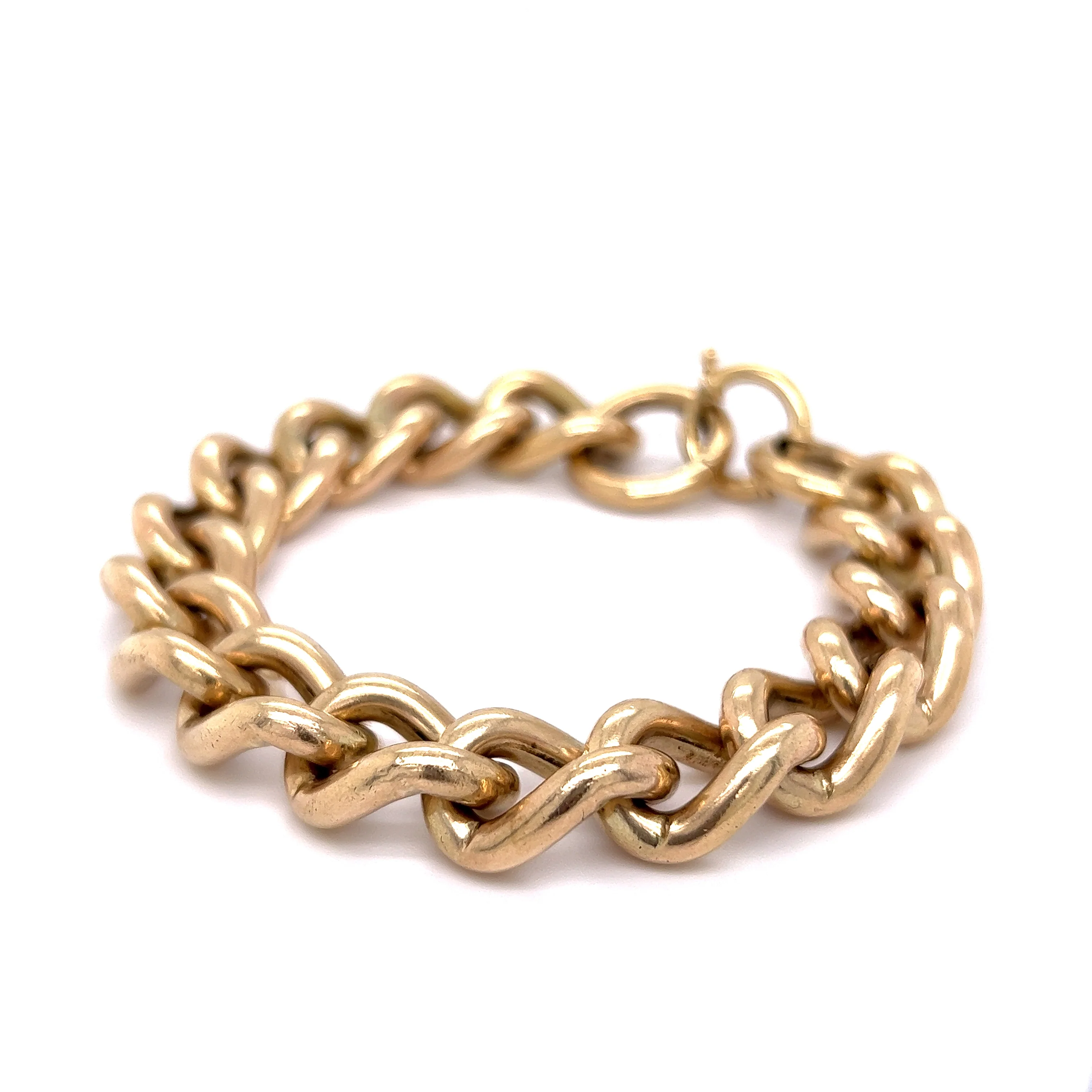 Vintage Victorian Chain Bracelet in 10k Yellow Gold - Image 2