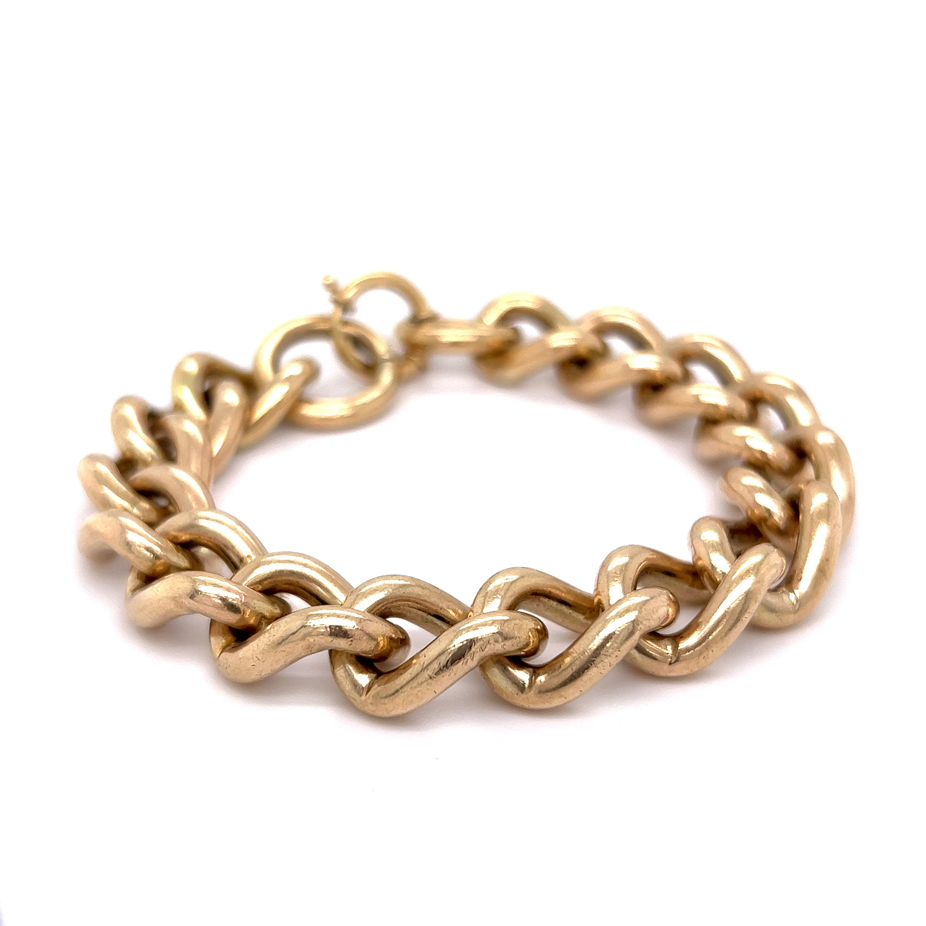 Vintage Victorian Chain Bracelet in 10k Yellow Gold - Image 3