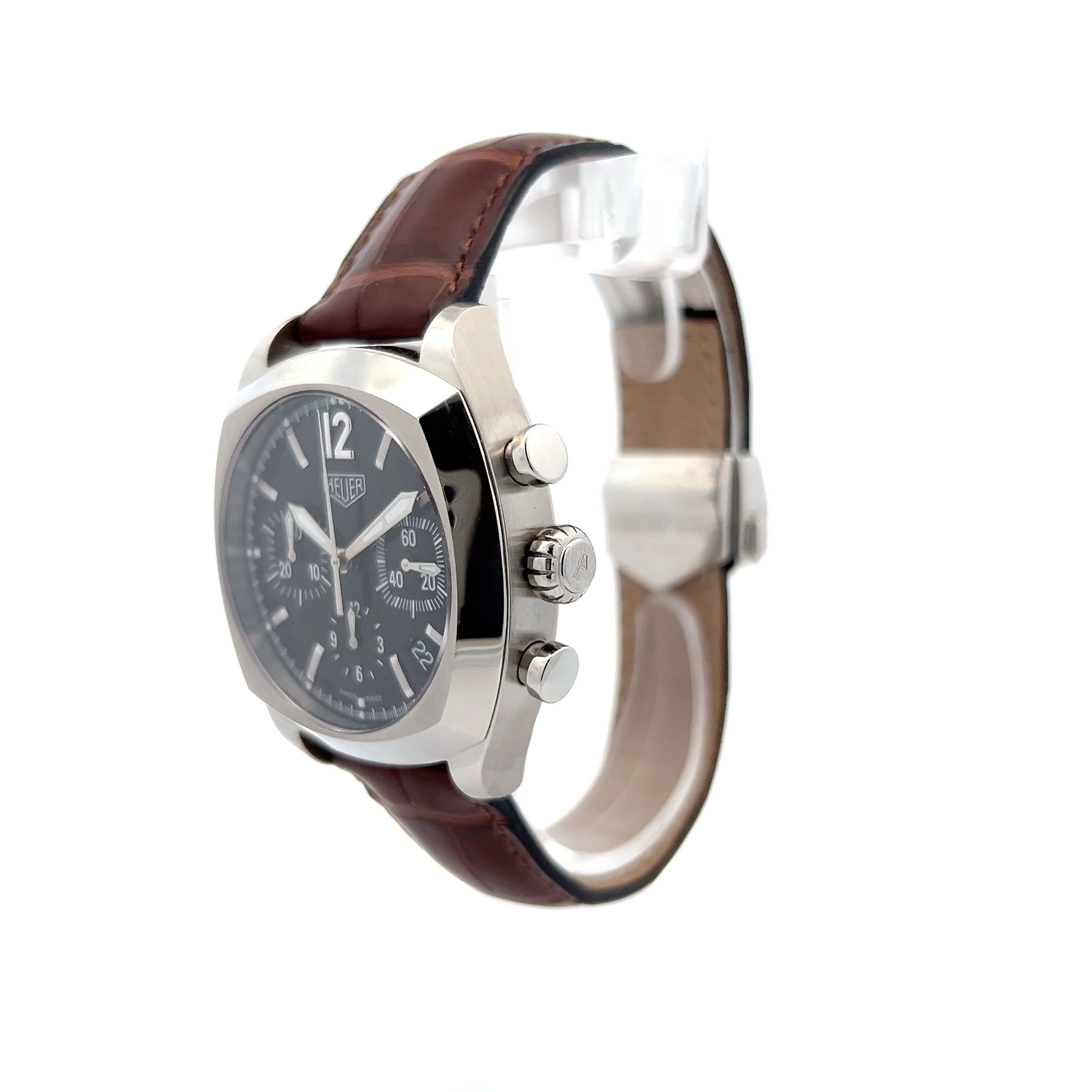 Tag Heuer Monza Chronograph CR-2110 Black Dial - Image 2