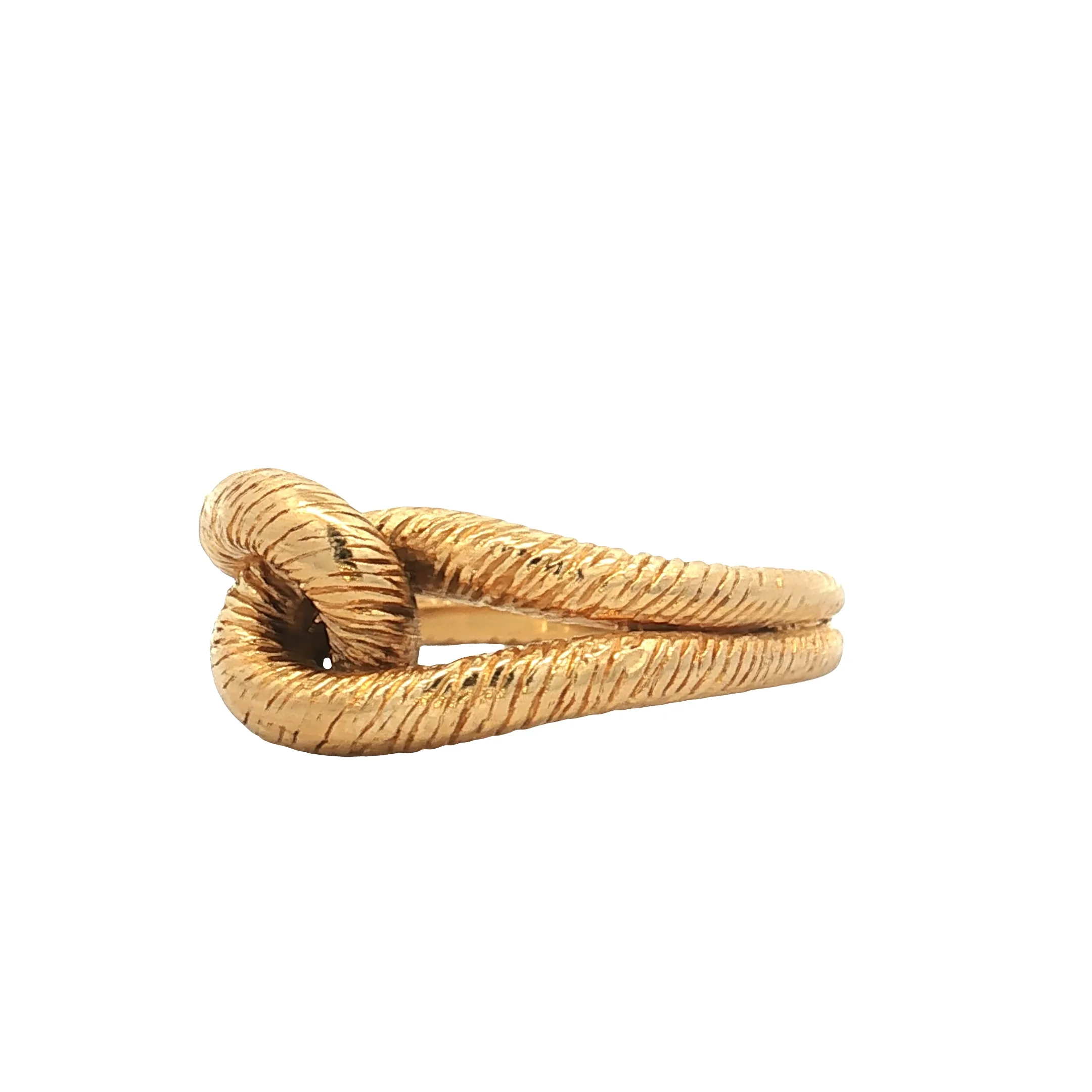 Textured Knotted Cocktail Ring in 18k Yellow Gold - Image 2