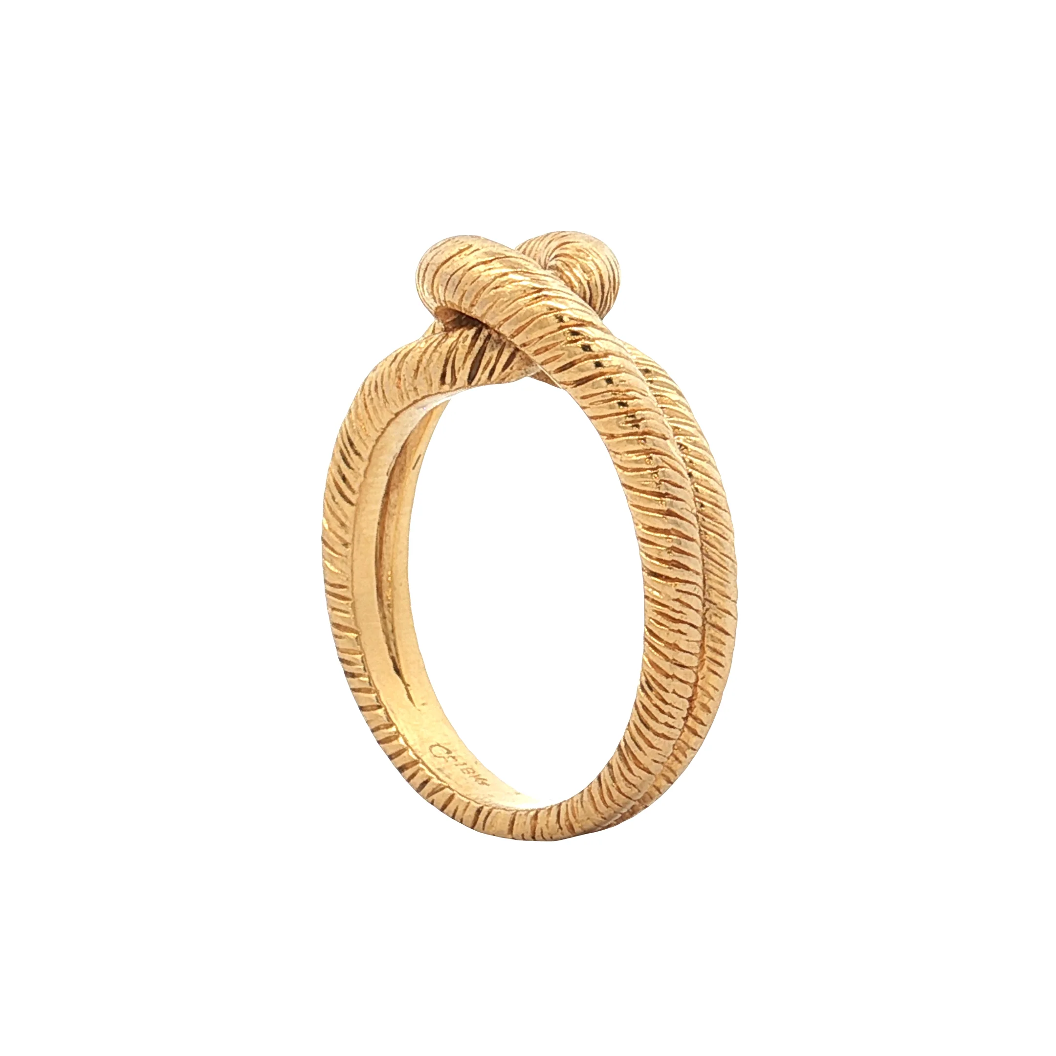 Textured Knotted Cocktail Ring in 18k Yellow Gold - Image 5