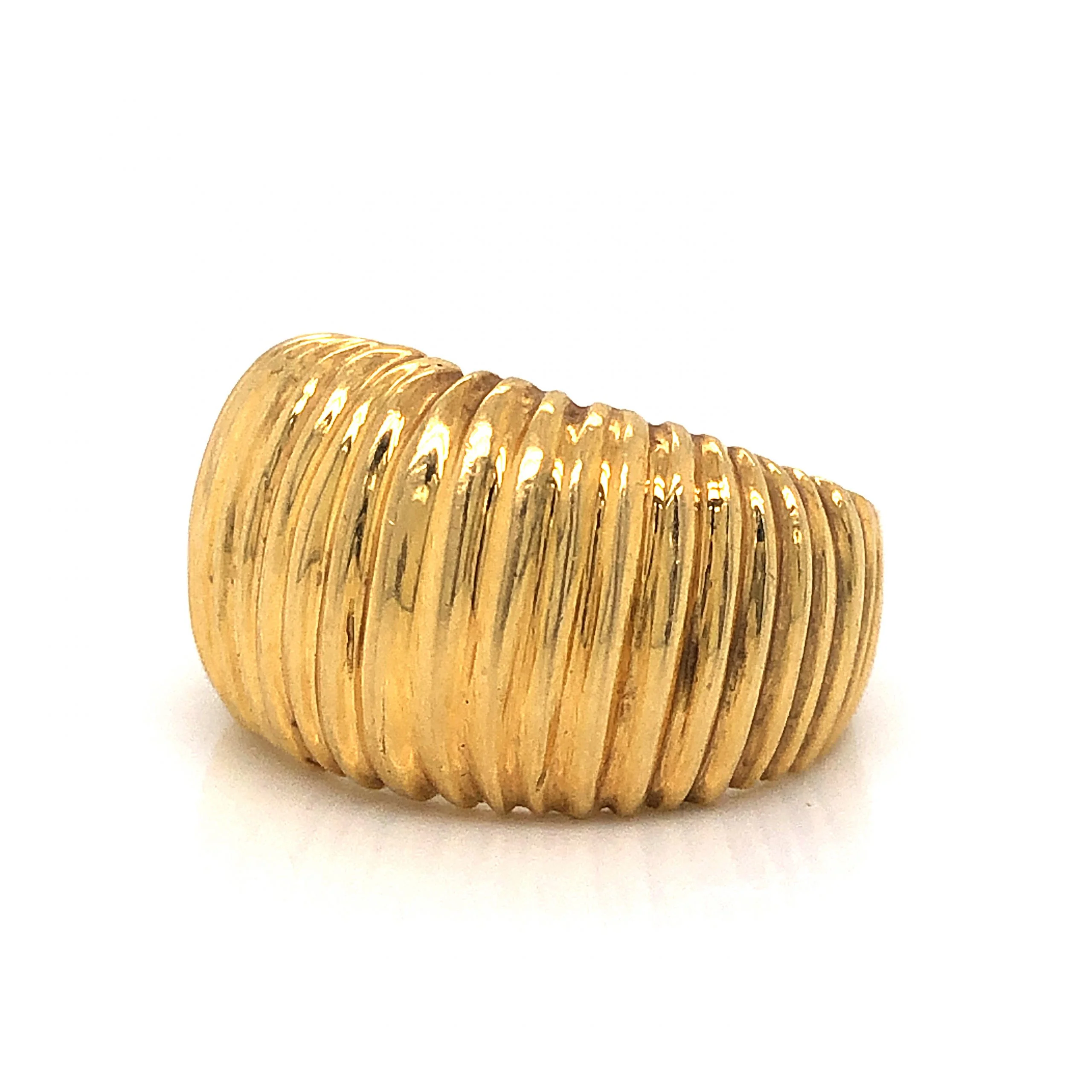 Textured Statement Ring in 18k Yellow Gold - Image 2