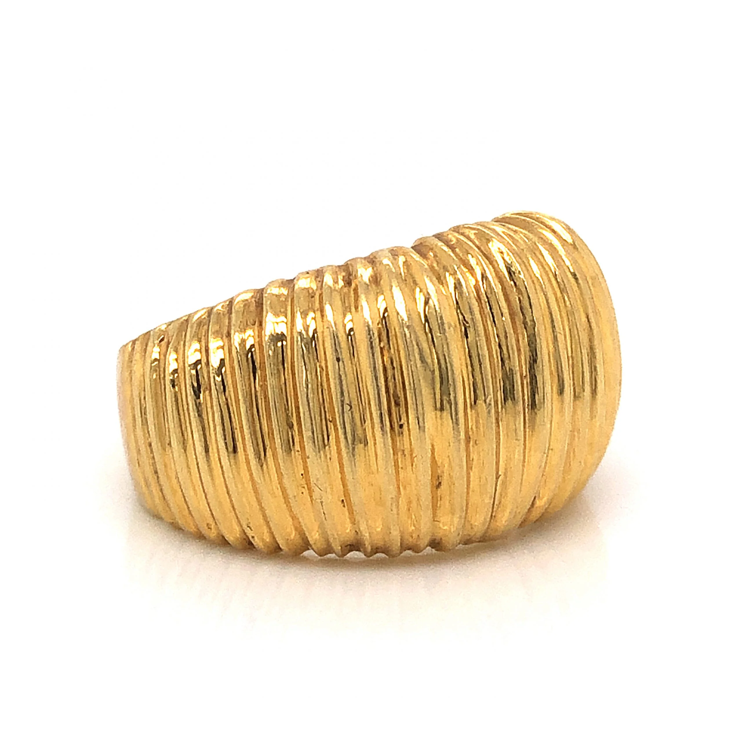 Textured Statement Ring in 18k Yellow Gold - Image 3