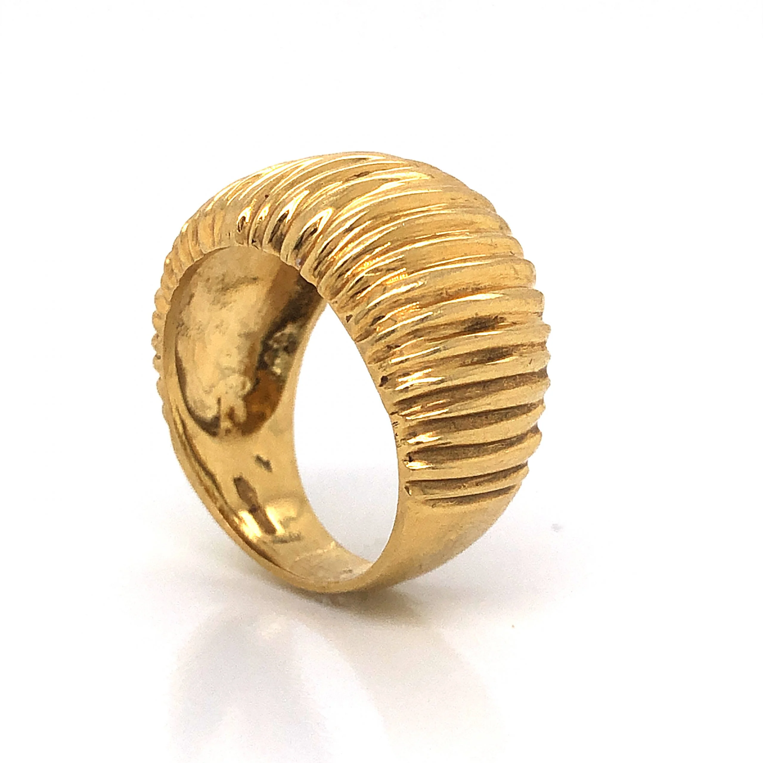 Textured Statement Ring in 18k Yellow Gold - Image 5