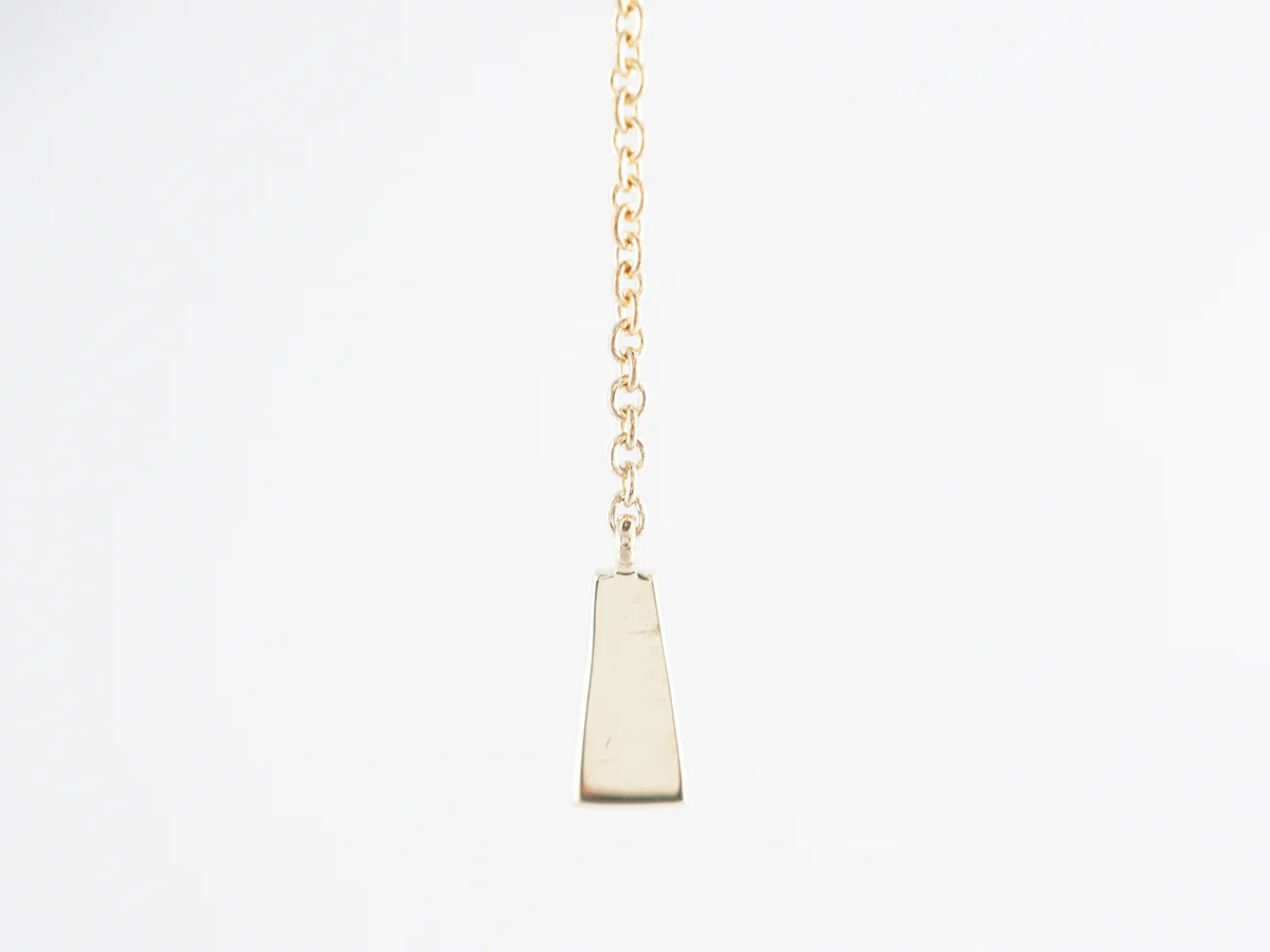 Thin 18 Inch Diamond Y Necklace in 14k Yellow Gold - Image 3