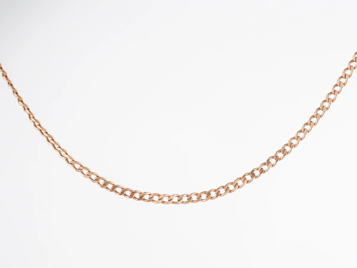 Thin 18 Inch Necklace in 14k Yellow Gold - Image 2