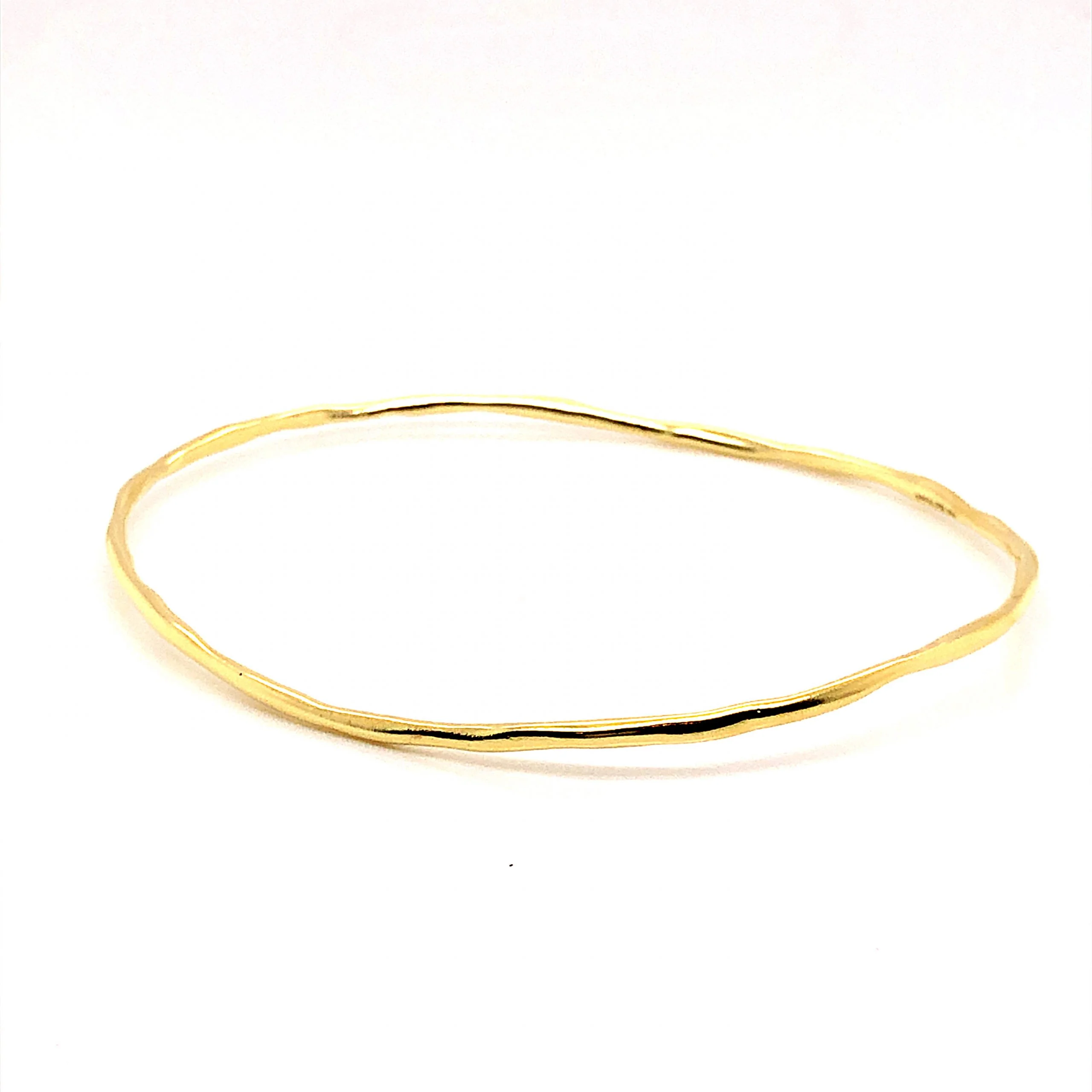 Thin Bangle Bracelet in 18k Yellow Gold - Image 2