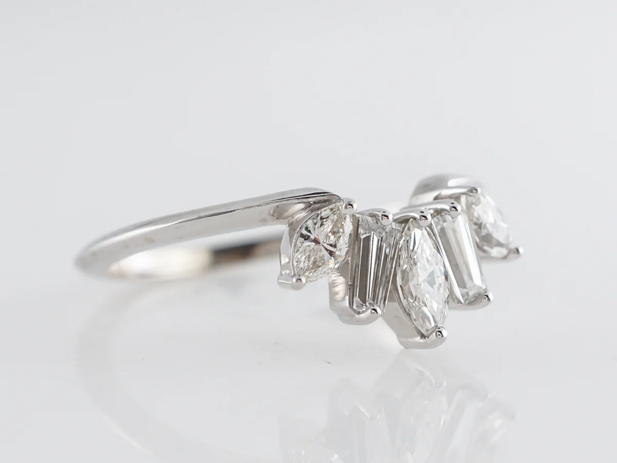 Tiara Style Diamond Band in 14k White Gold - Image 4