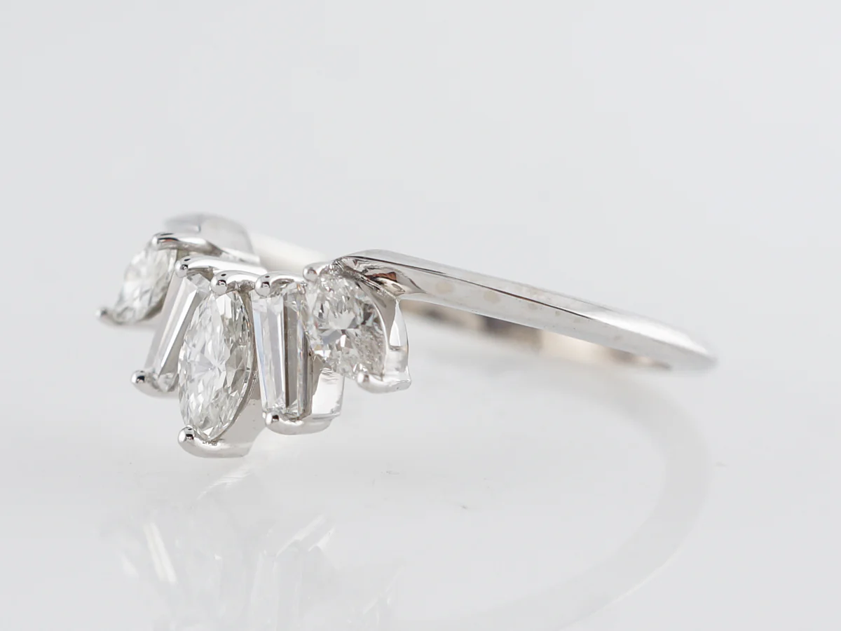 Tiara Style Diamond Band in 14k White Gold - Image 5