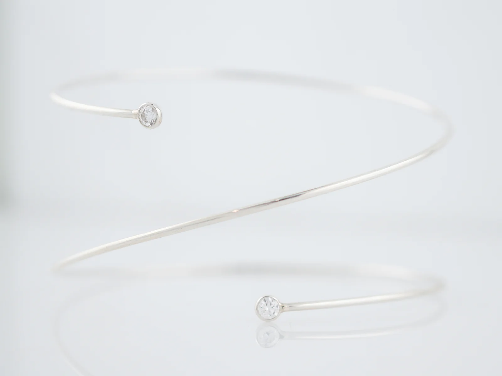 Tiffany & Co Bracelet Modern .22 Round Brilliant Cut Diamonds in Sterling Silver - Image 2