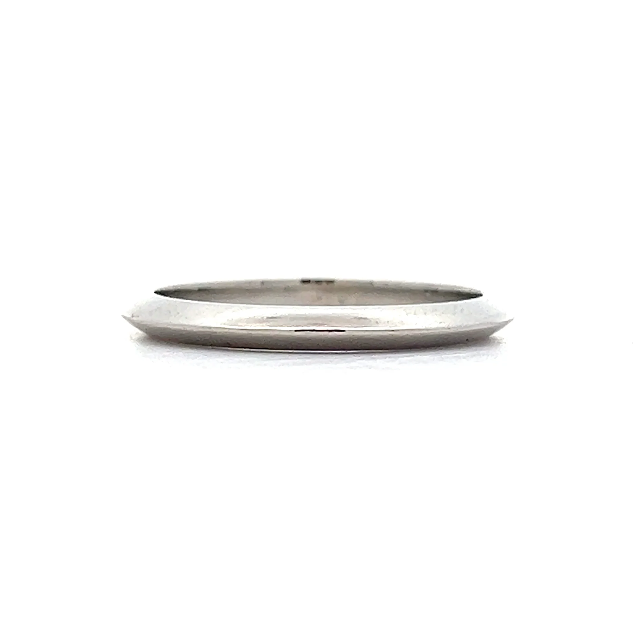 Tiffany & Co Knife Edge Wedding Band in Platinum
