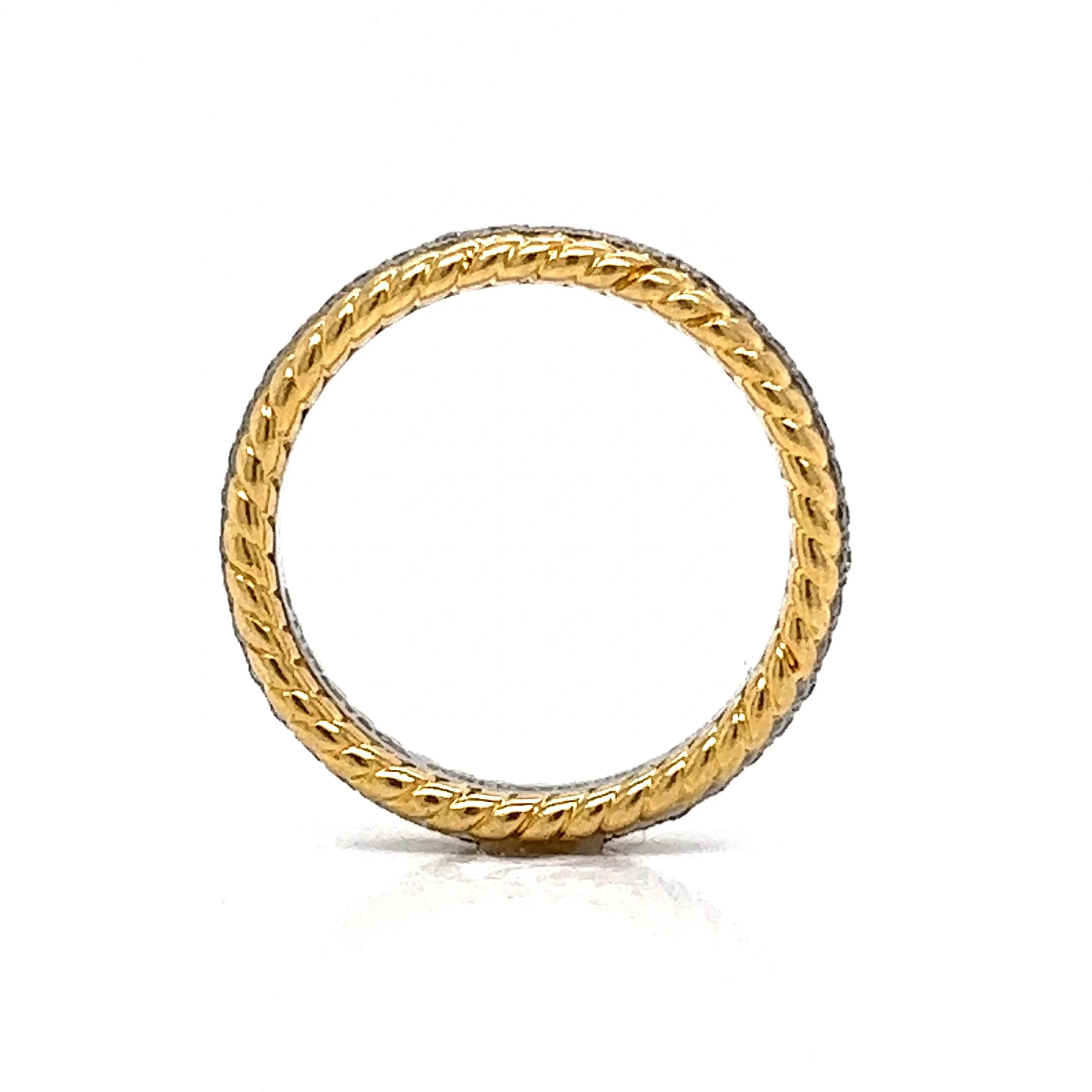 Tiffany & Co. Rope Diamond Eternity Band in 18k Gold & Platinum - Image 4