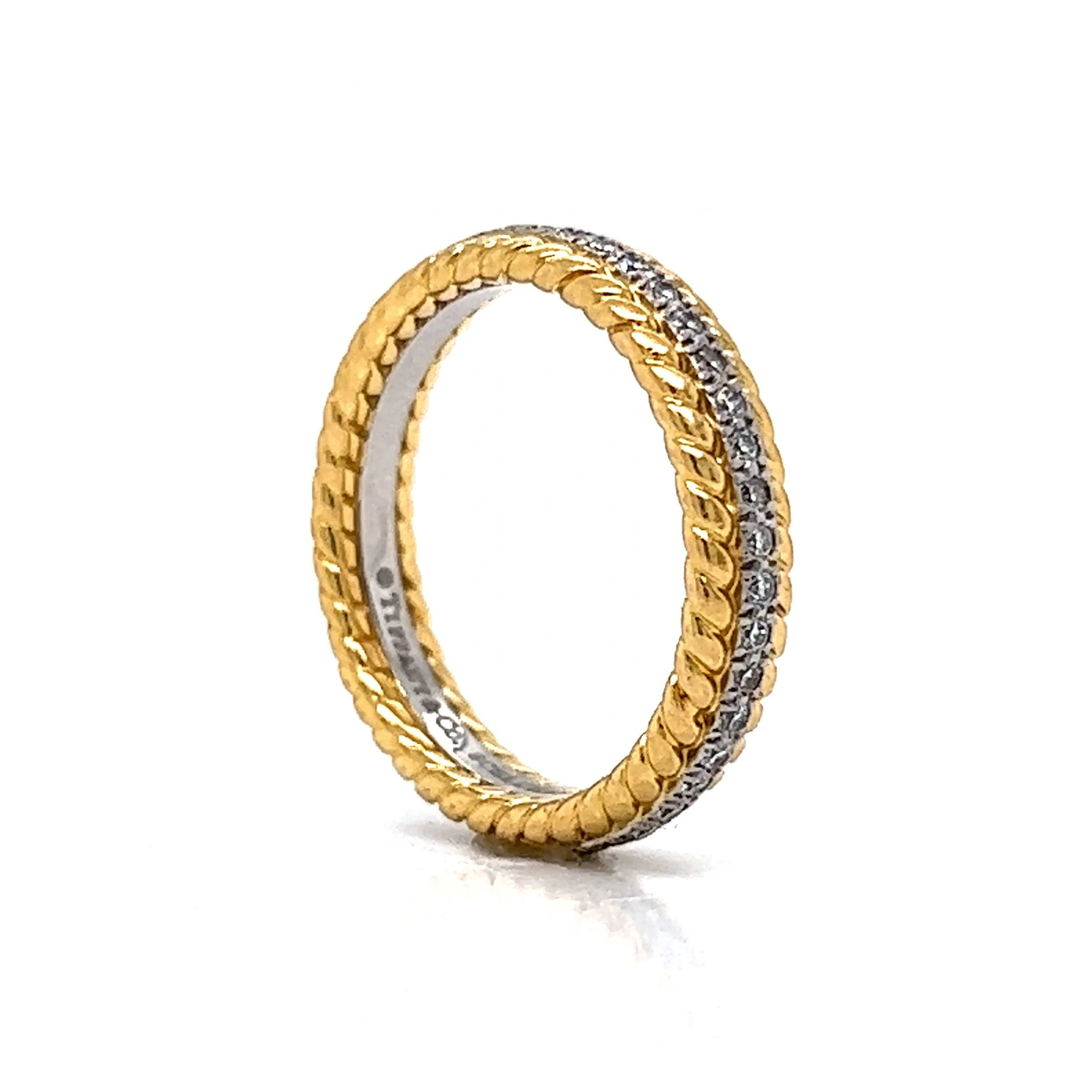 Tiffany & Co. Rope Diamond Eternity Band in 18k Gold & Platinum - Image 5
