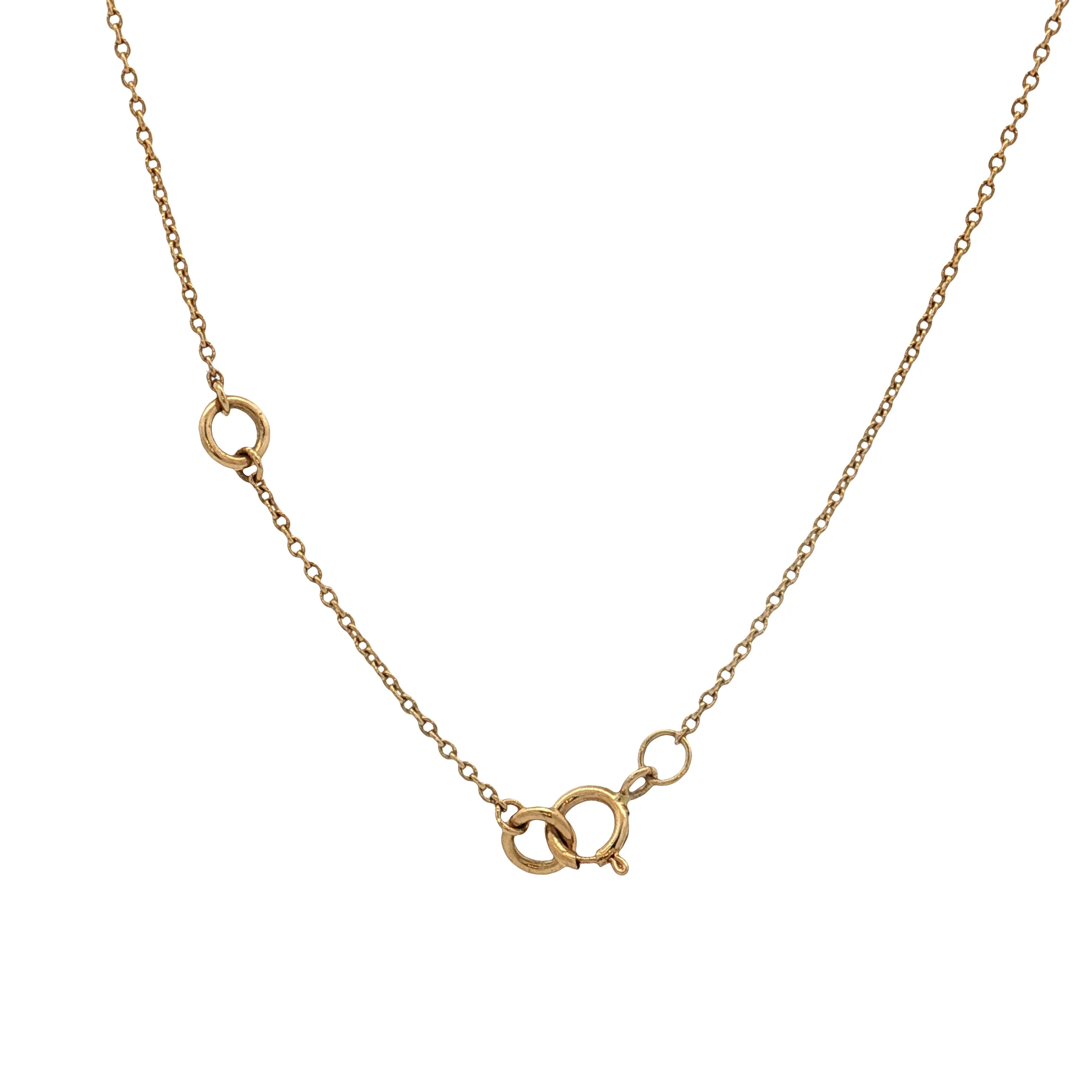 Triple Layer Sapphire & Diamond Necklace 18k Yellow Gold - Image 4