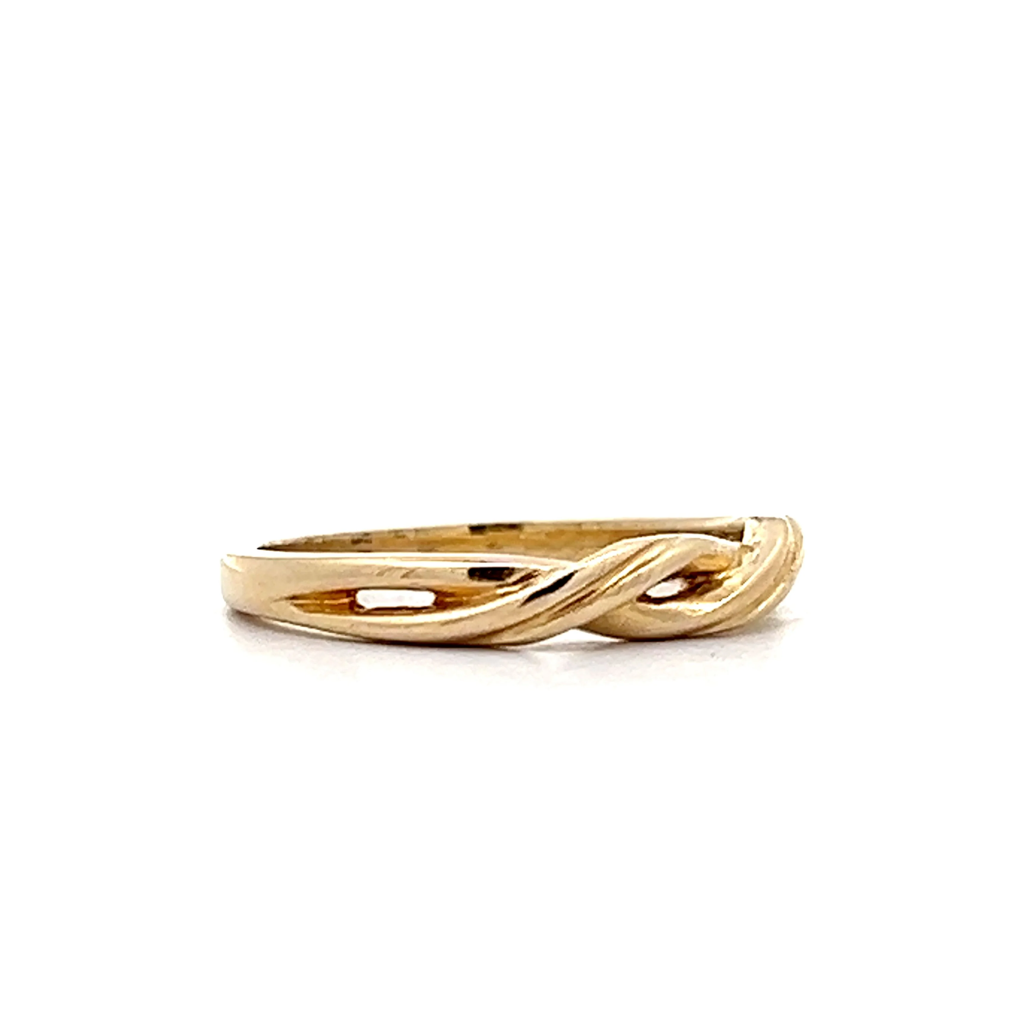 Twisted Stacking Ring in 14k Yellow Gold - Image 3