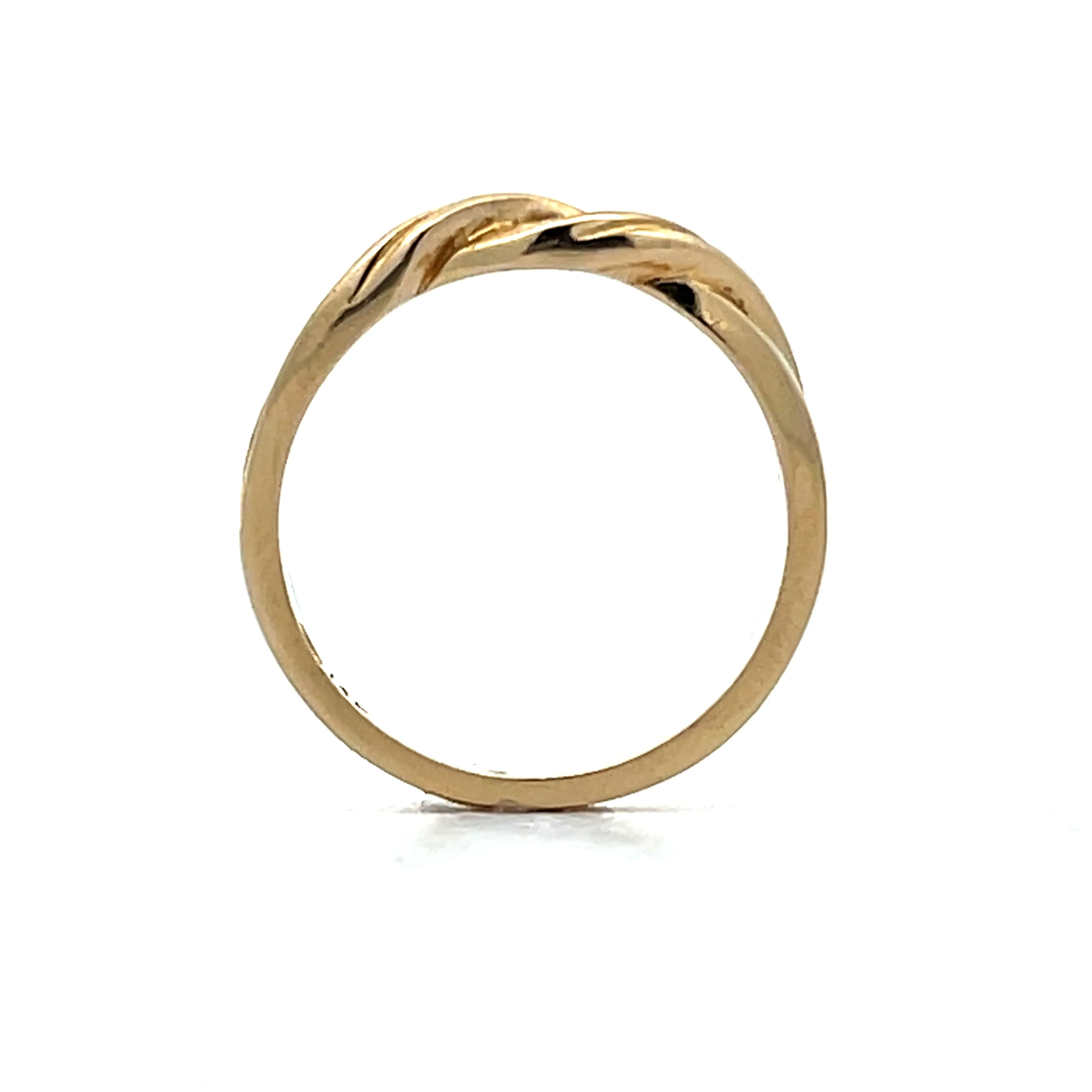 Twisted Stacking Ring in 14k Yellow Gold - Image 4