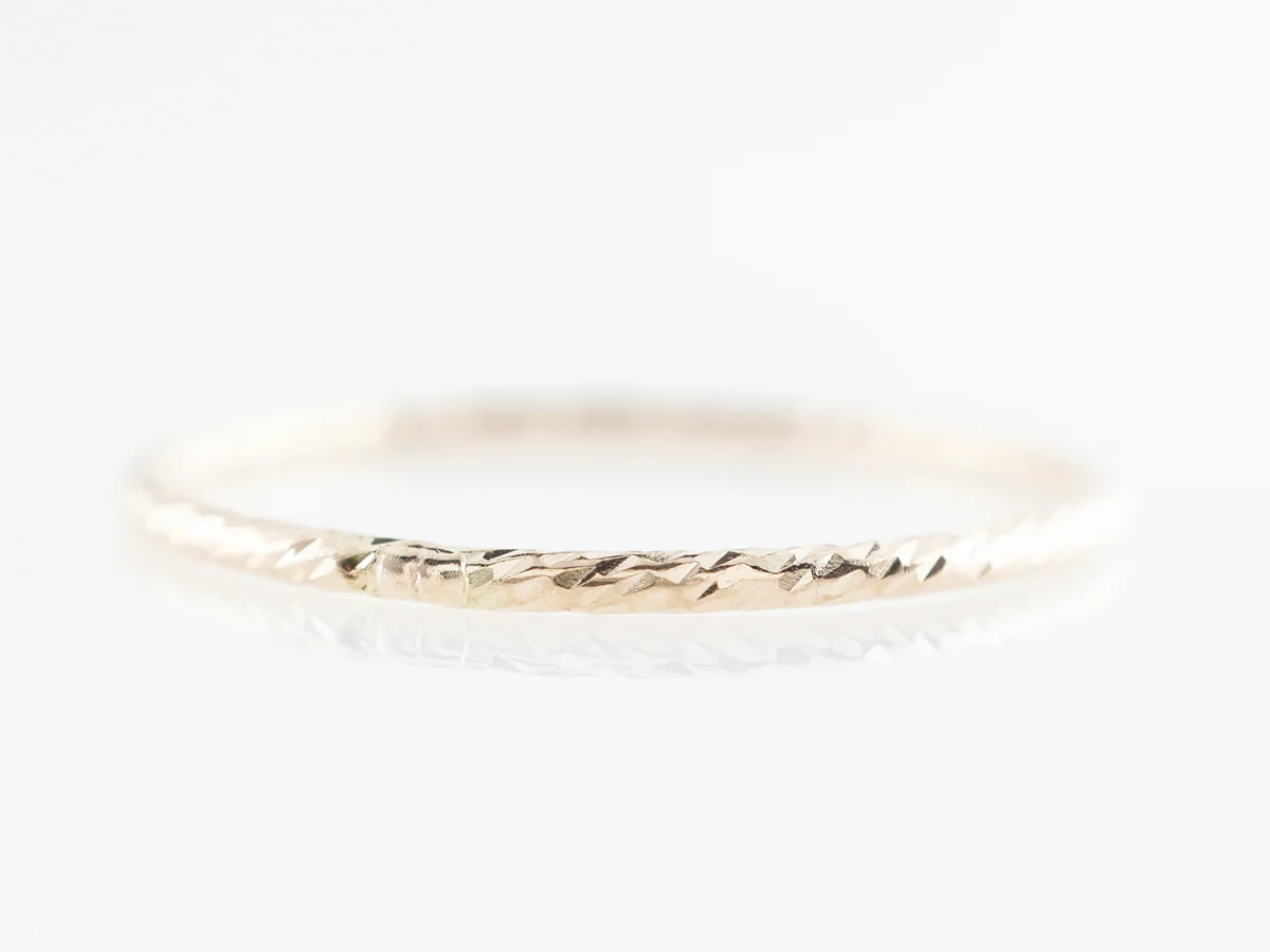 Ultra Thin Stacking Band in 14k Yellow Gold