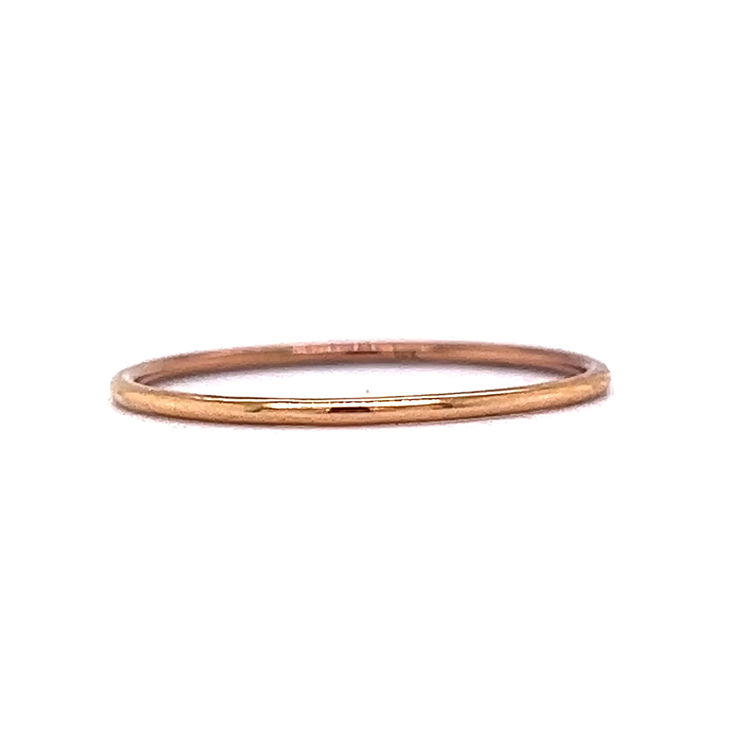 Ultra Thin Wedding Band in 14k Rose Gold - Image 3