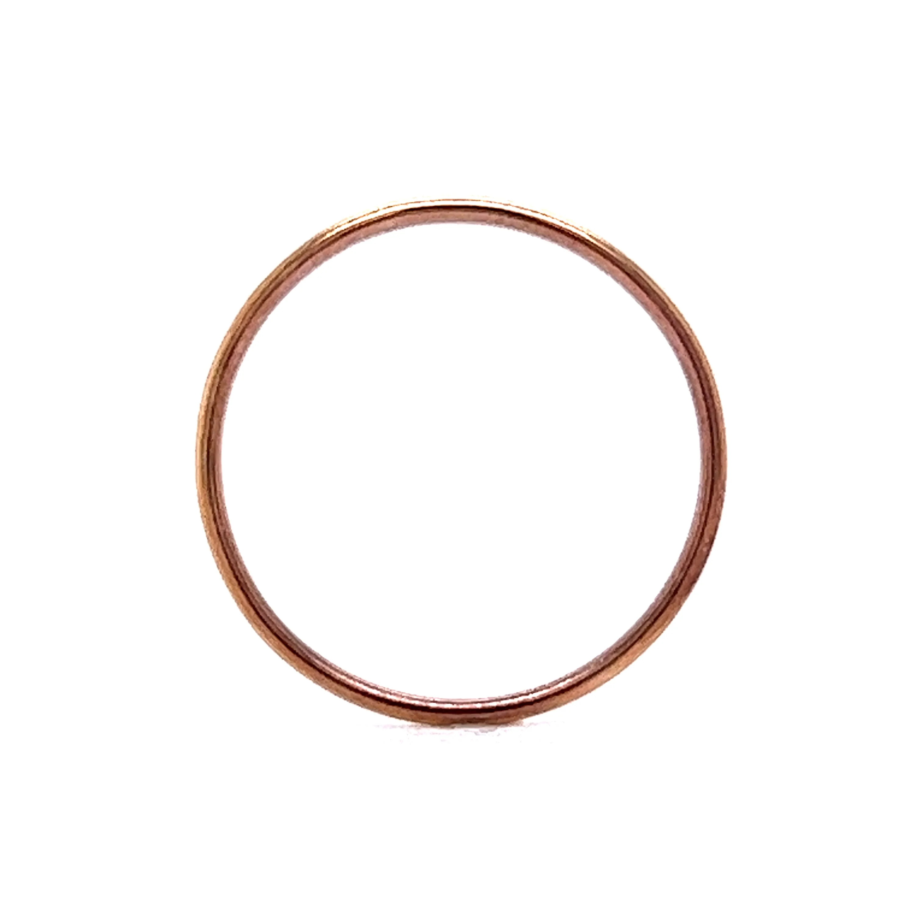 Ultra Thin Wedding Band in 14k Rose Gold - Image 4
