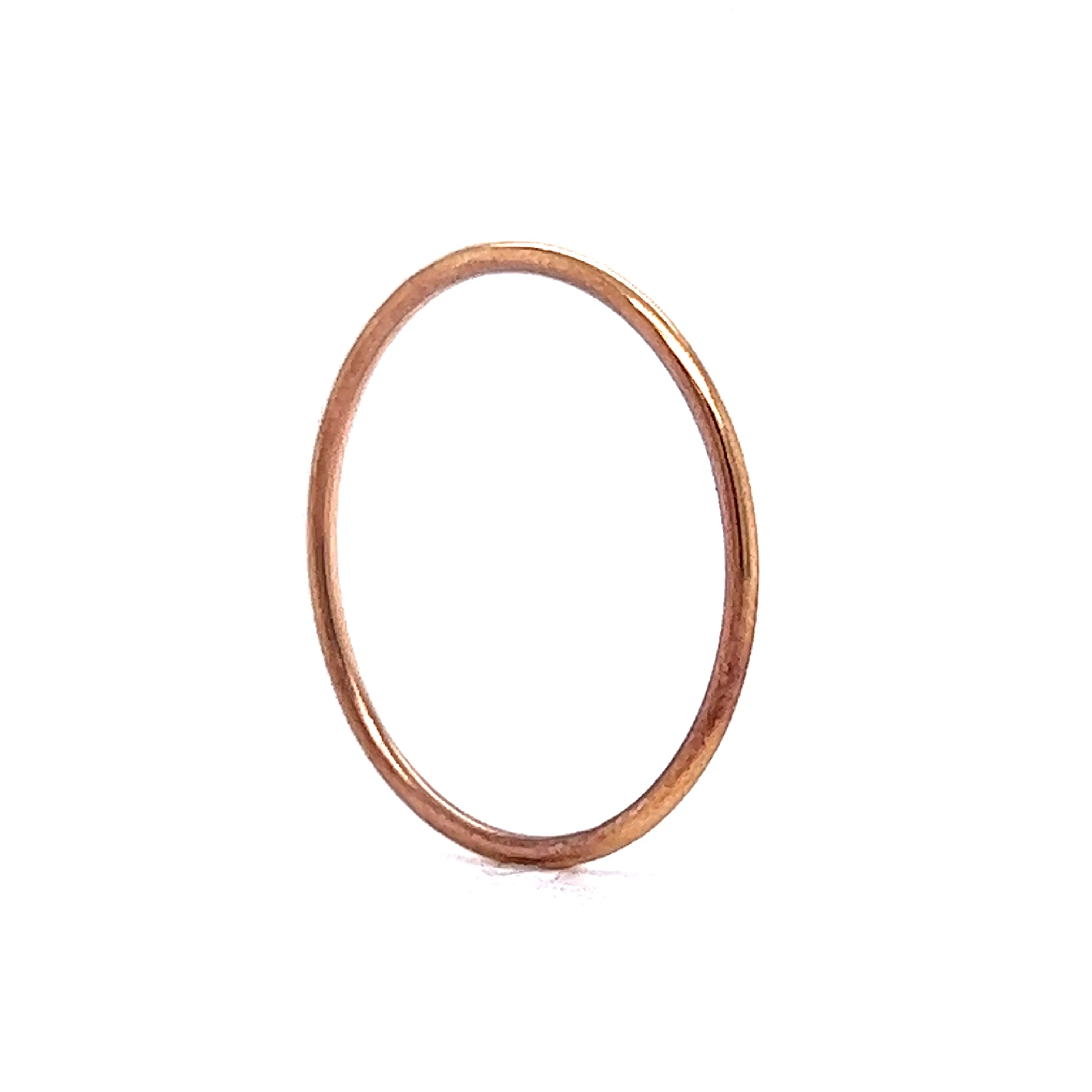 Ultra Thin Wedding Band in 14k Rose Gold - Image 5