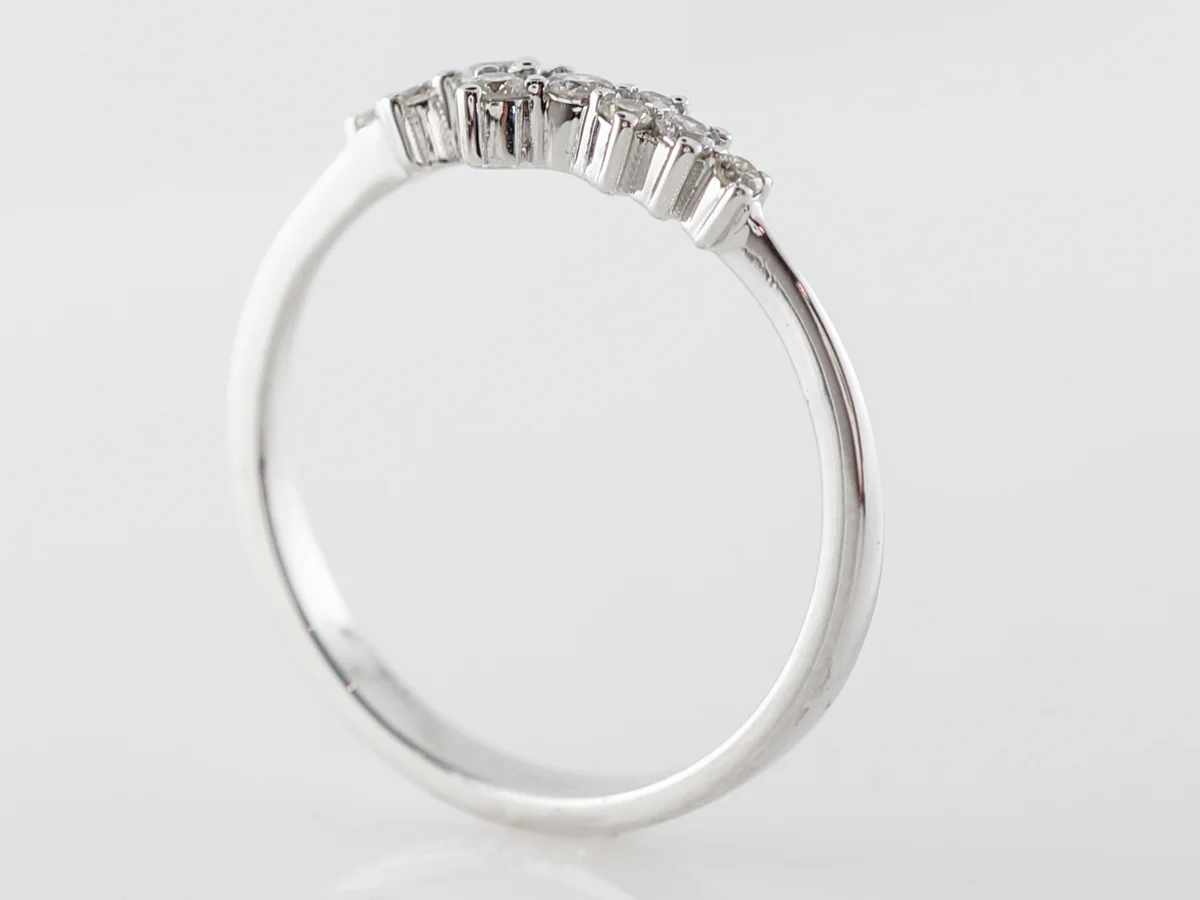 Unique Cluster Ring w/ Diamonds in White Gold - Image 5