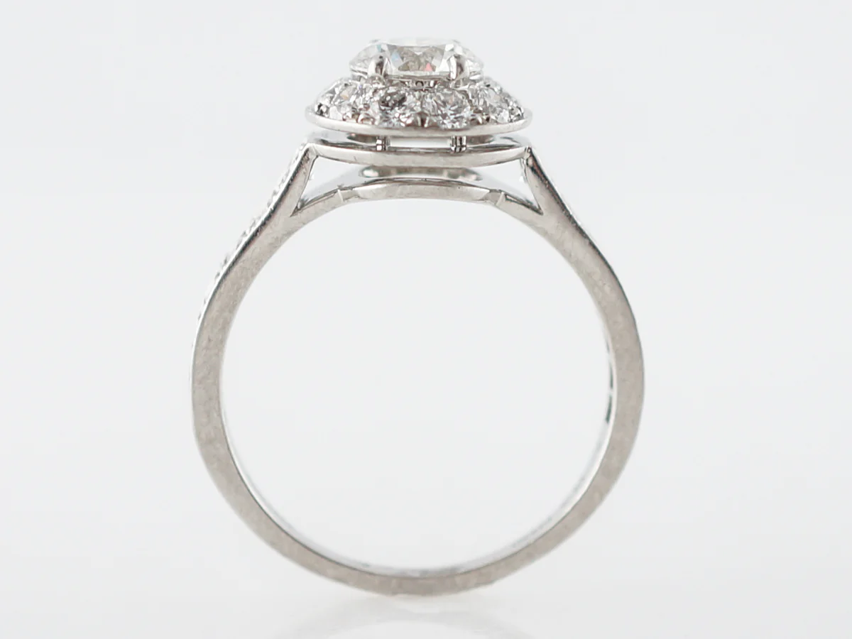 Van Cleef & Arpels Icone Engagement Ring Modern .70 Round Brilliant Cut Diamond in Platinum - Image 4