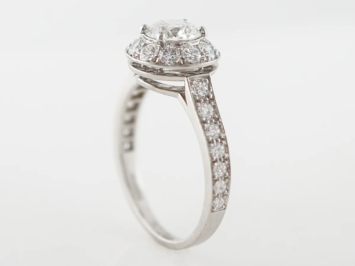 Van Cleef & Arpels Icone Engagement Ring Modern .70 Round Brilliant Cut Diamond in Platinum - Image 5
