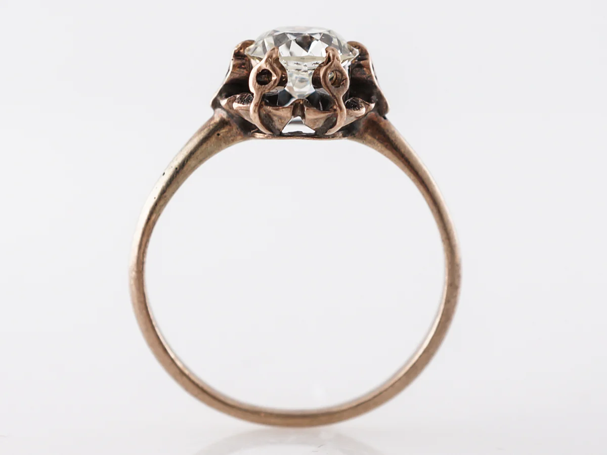 Victorian 1.00 Carat Diamond Engagement Ring in Rose Gold - Image 4
