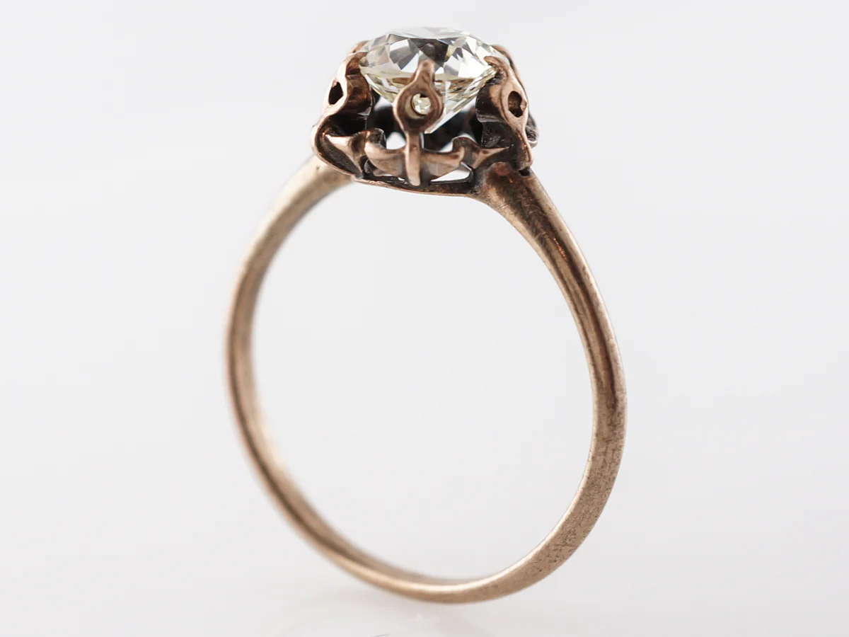 Victorian 1.00 Carat Diamond Engagement Ring in Rose Gold - Image 5