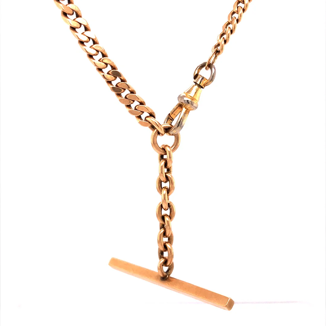Victorian Bar Pendant Necklace in 14k Yellow Gold - Image 2