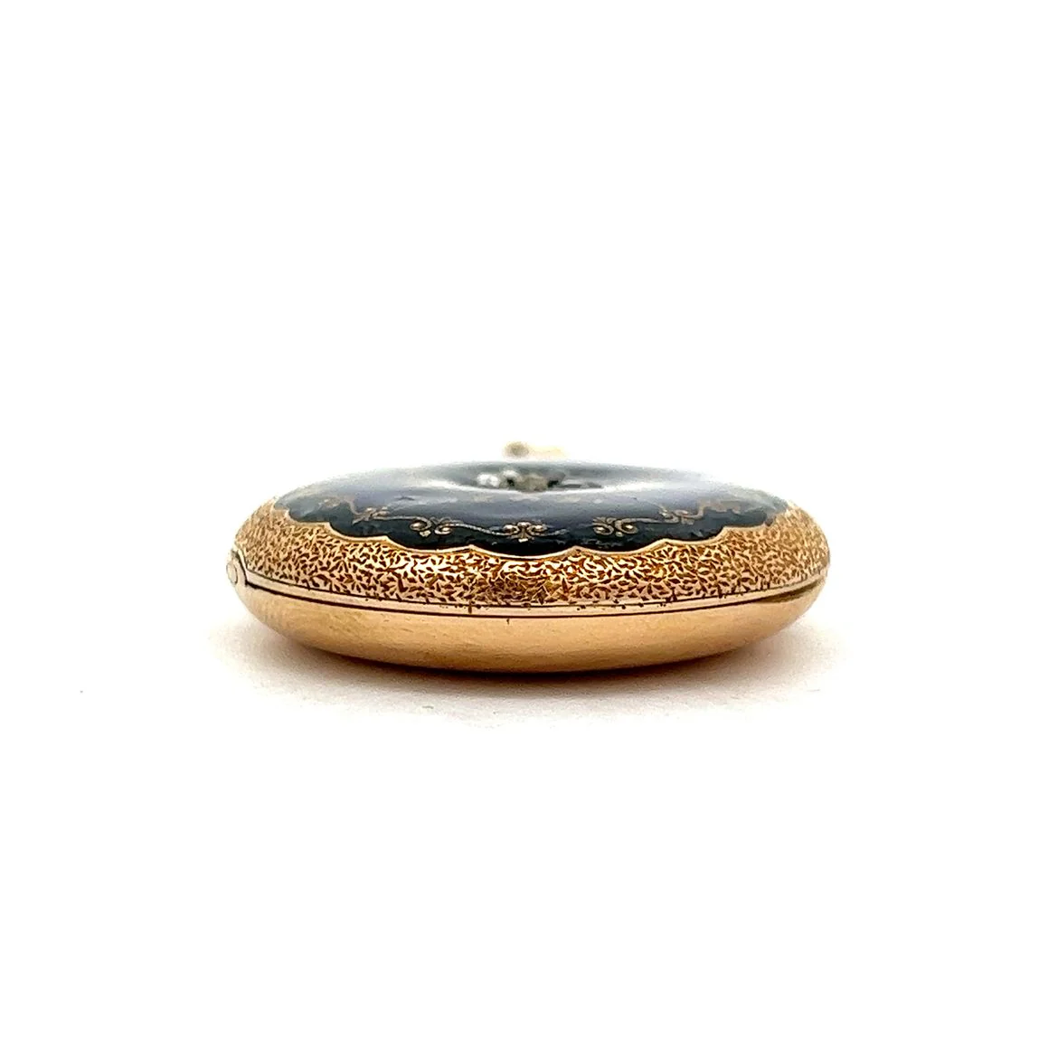 Victorian Diamond Pendant Necklace in 14k Yellow Gold - Image 2