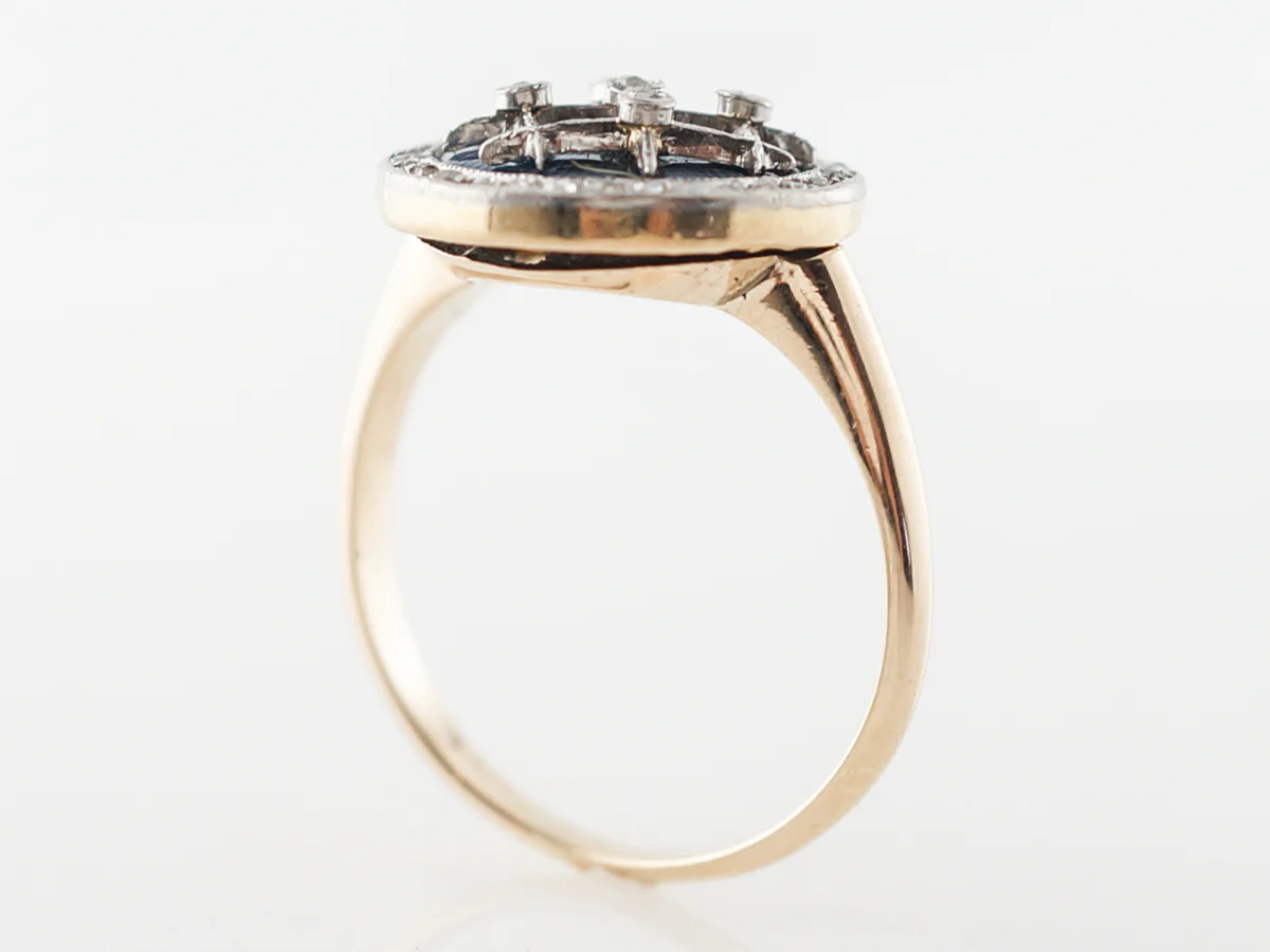 Victorian Diamond Right Hand Ring in Yellow Gold - Image 5