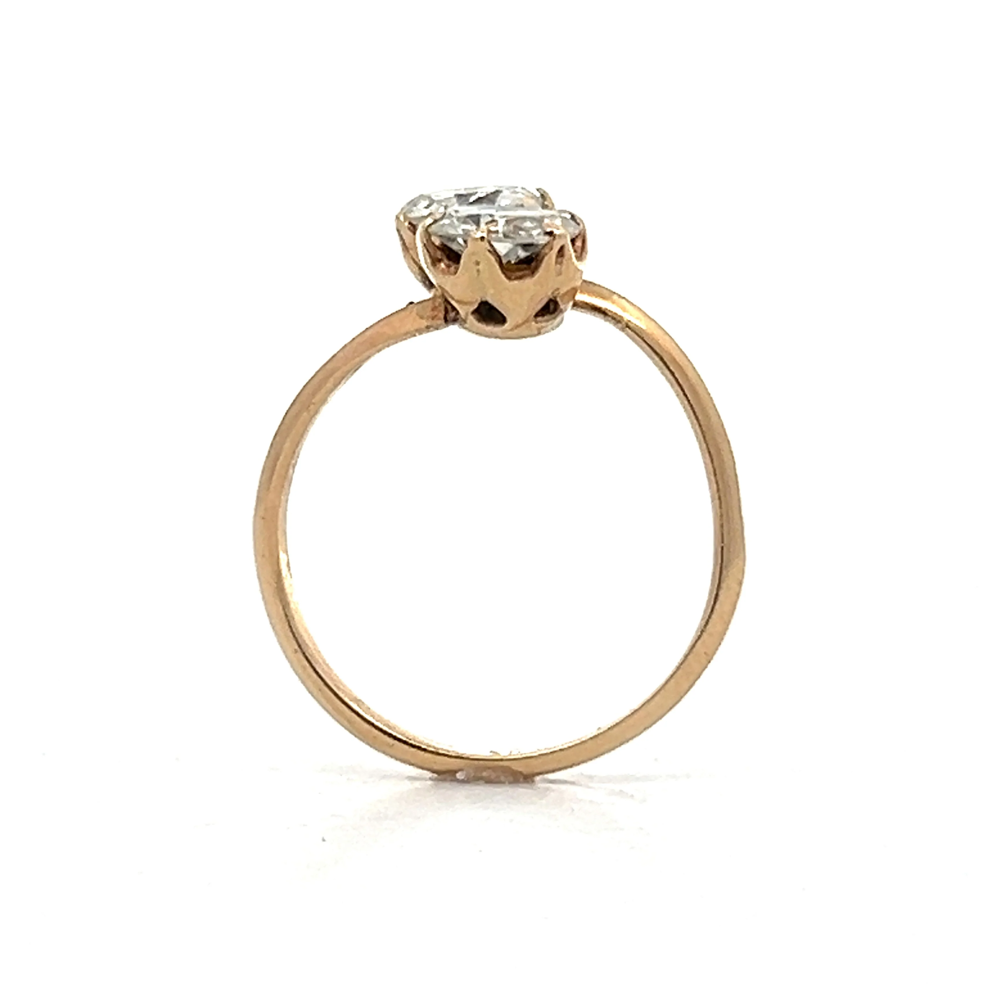 Victorian Diamond Toi Et Moi Engagement Ring in 10k Yellow Gold - Image 4