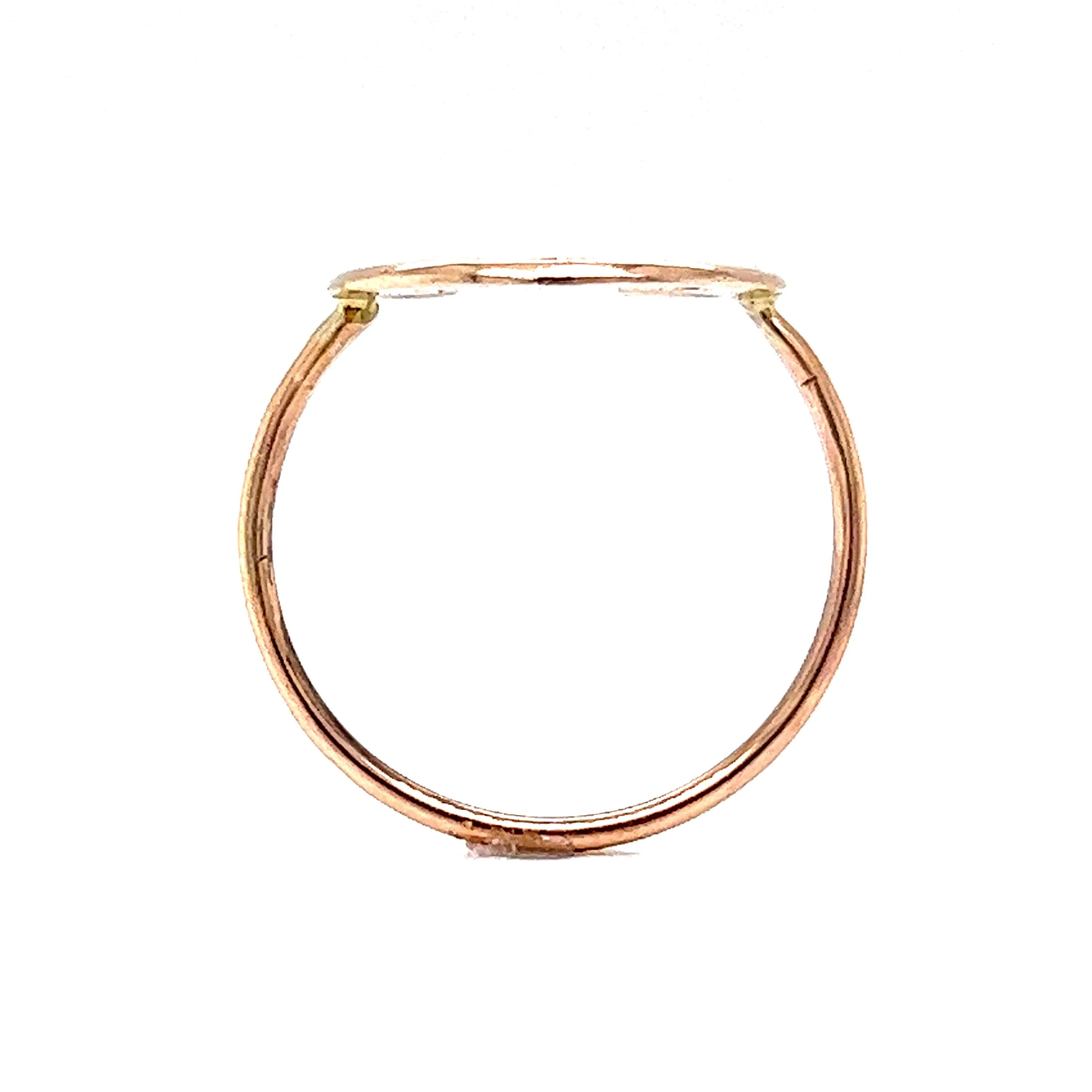 Victorian Good Luck Horseshoe Ring in 10k Yellow Gold - Image 4