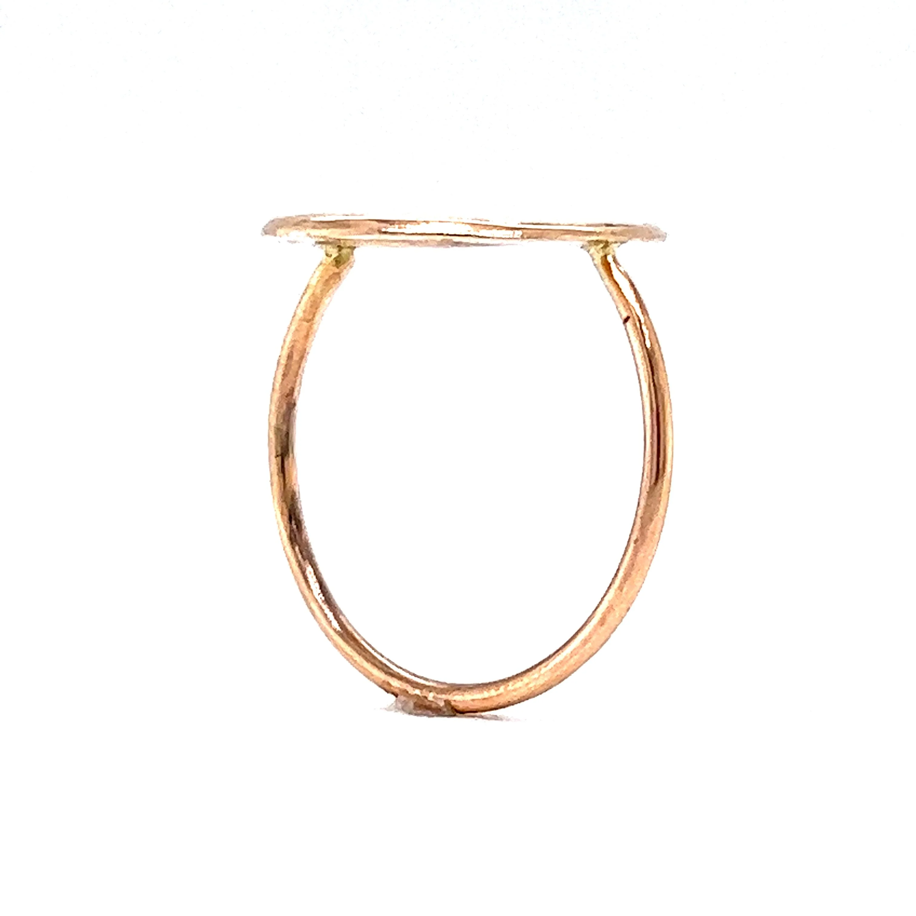 Victorian Good Luck Horseshoe Ring in 10k Yellow Gold - Image 5