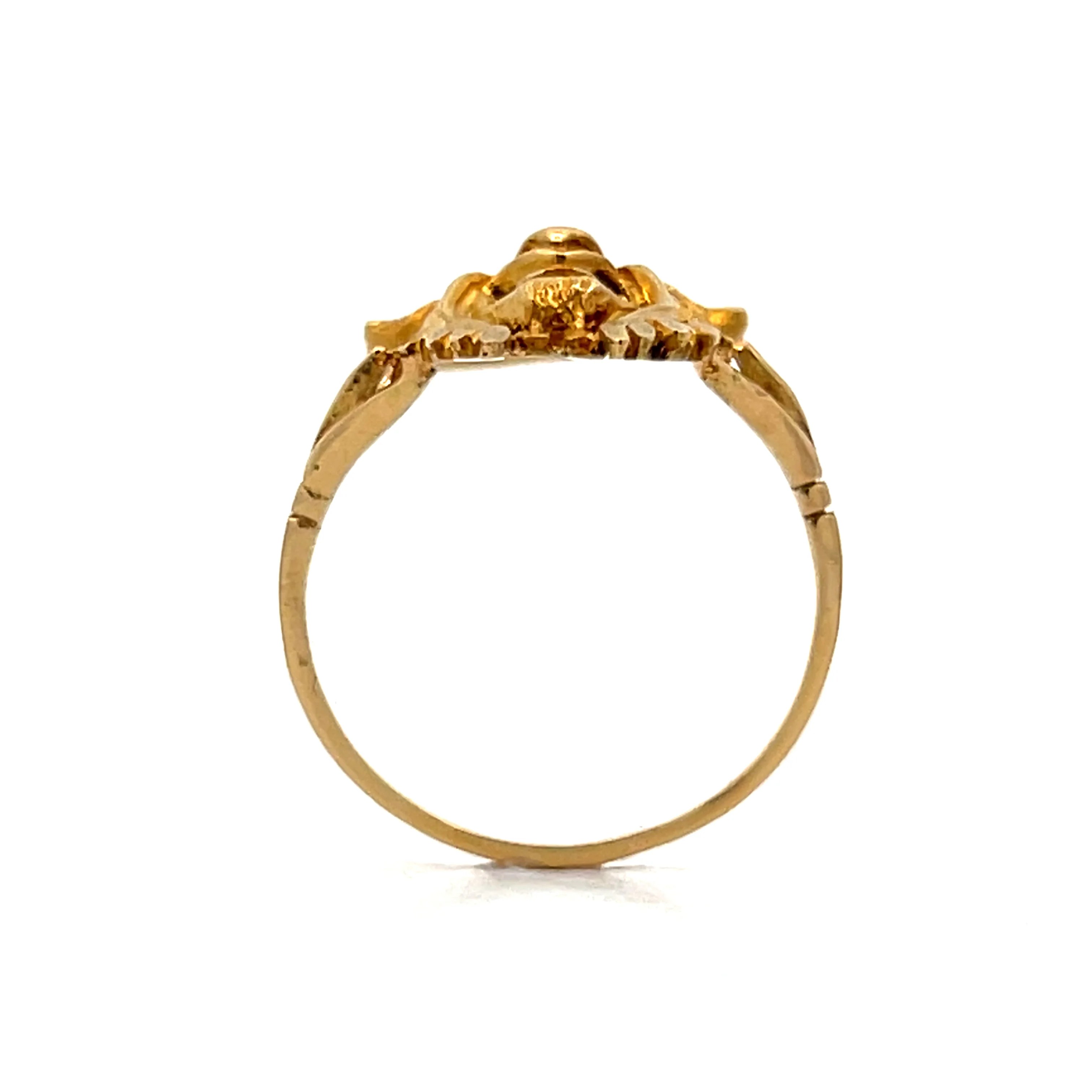 Victorian Krampus Cocktail Ring in 18k Yellow Gold - Image 4